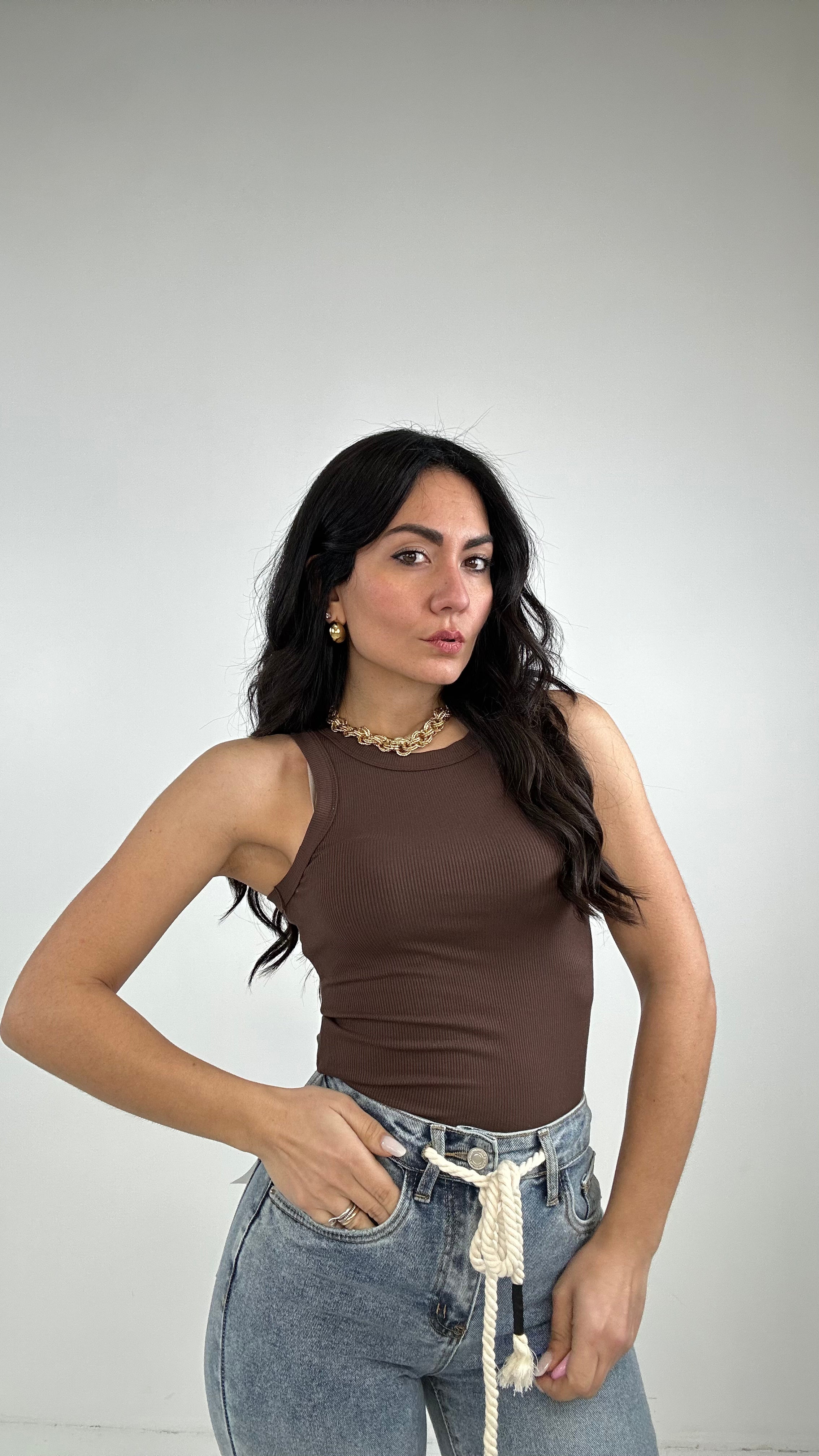 Canotta A COSTINE - MARRONE