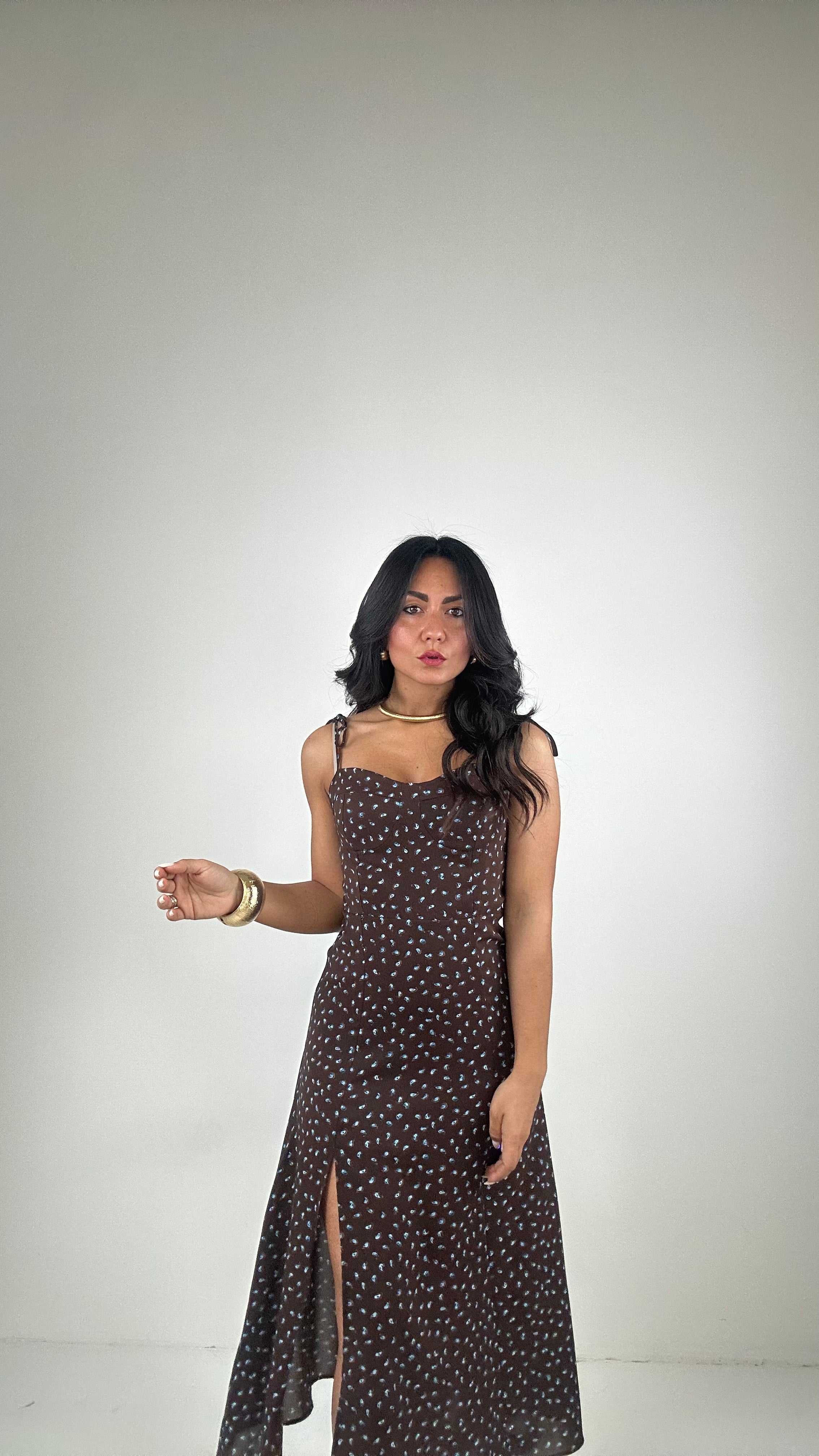 Vestito LACCETTO SUMMER - MARRONE