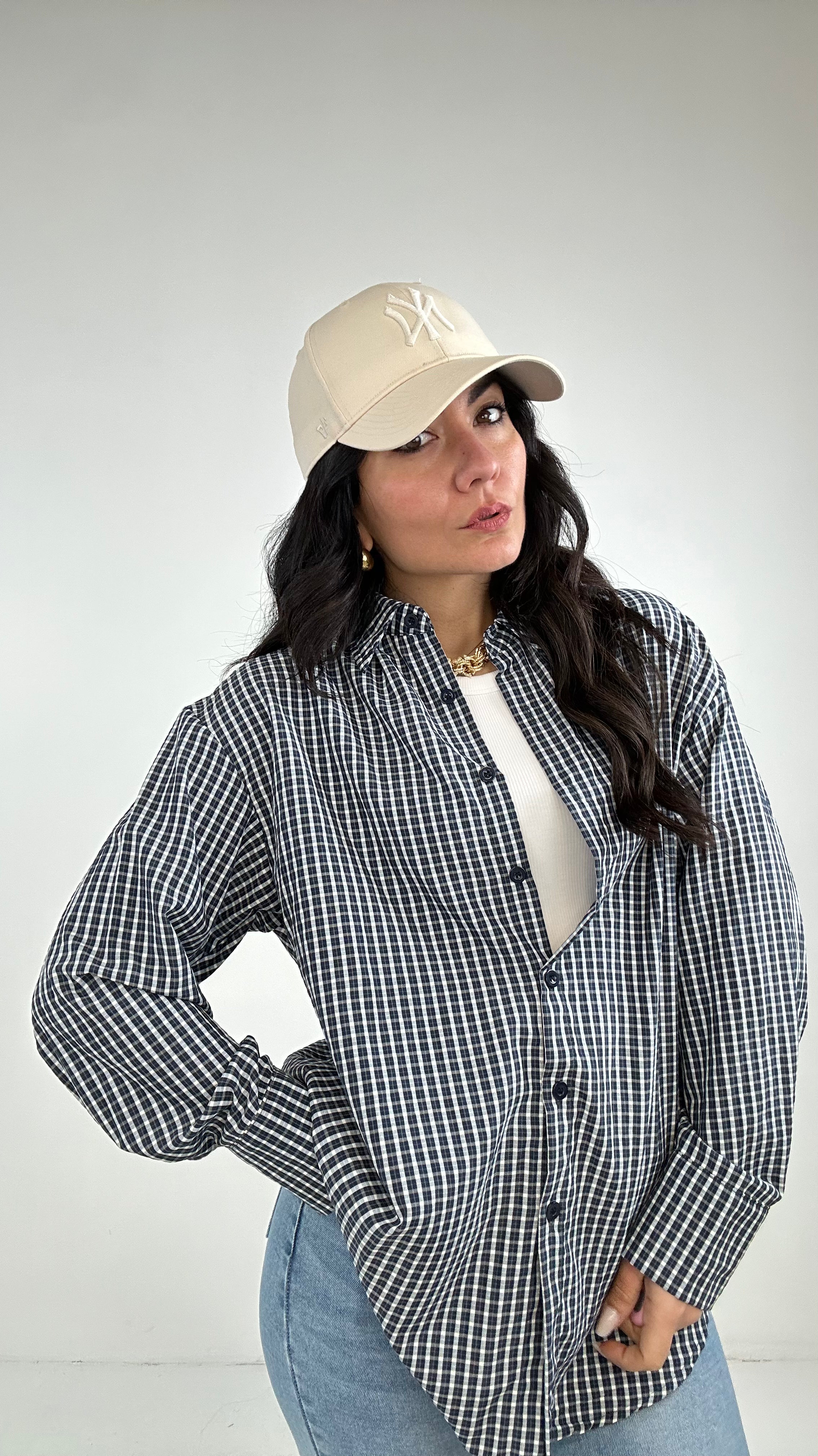 Camicia QAUDRETTINI PIC - BLU