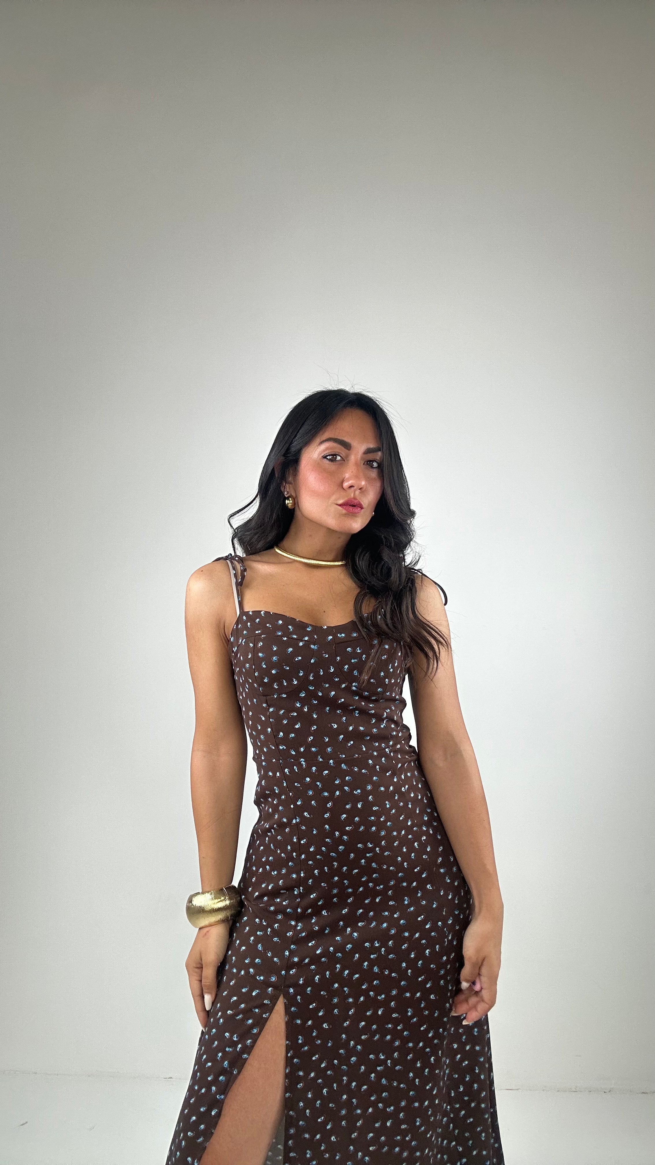 Vestito LACCETTO SUMMER - MARRONE
