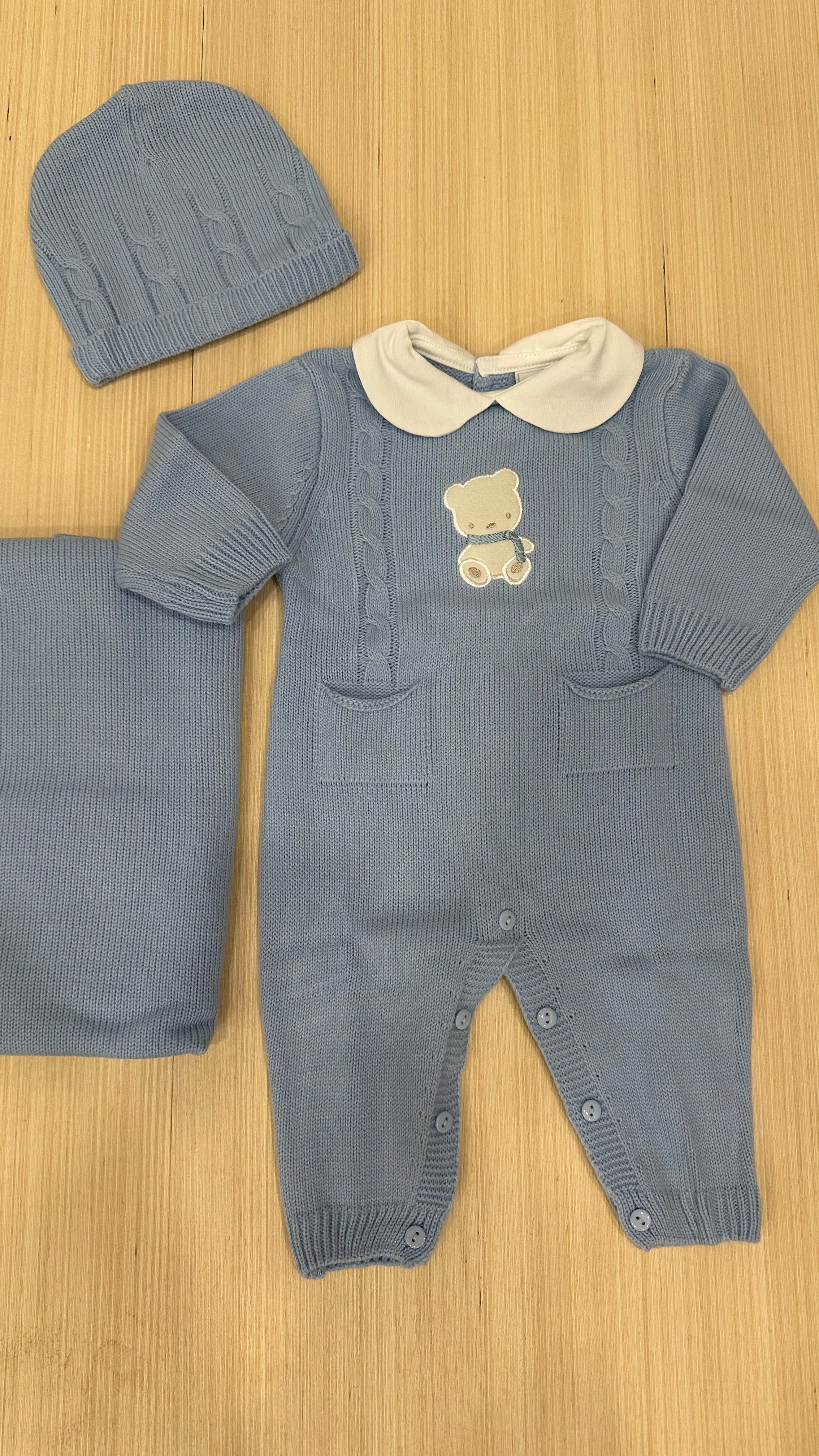 Set PASTELLO ORSETTO - AZZURRO