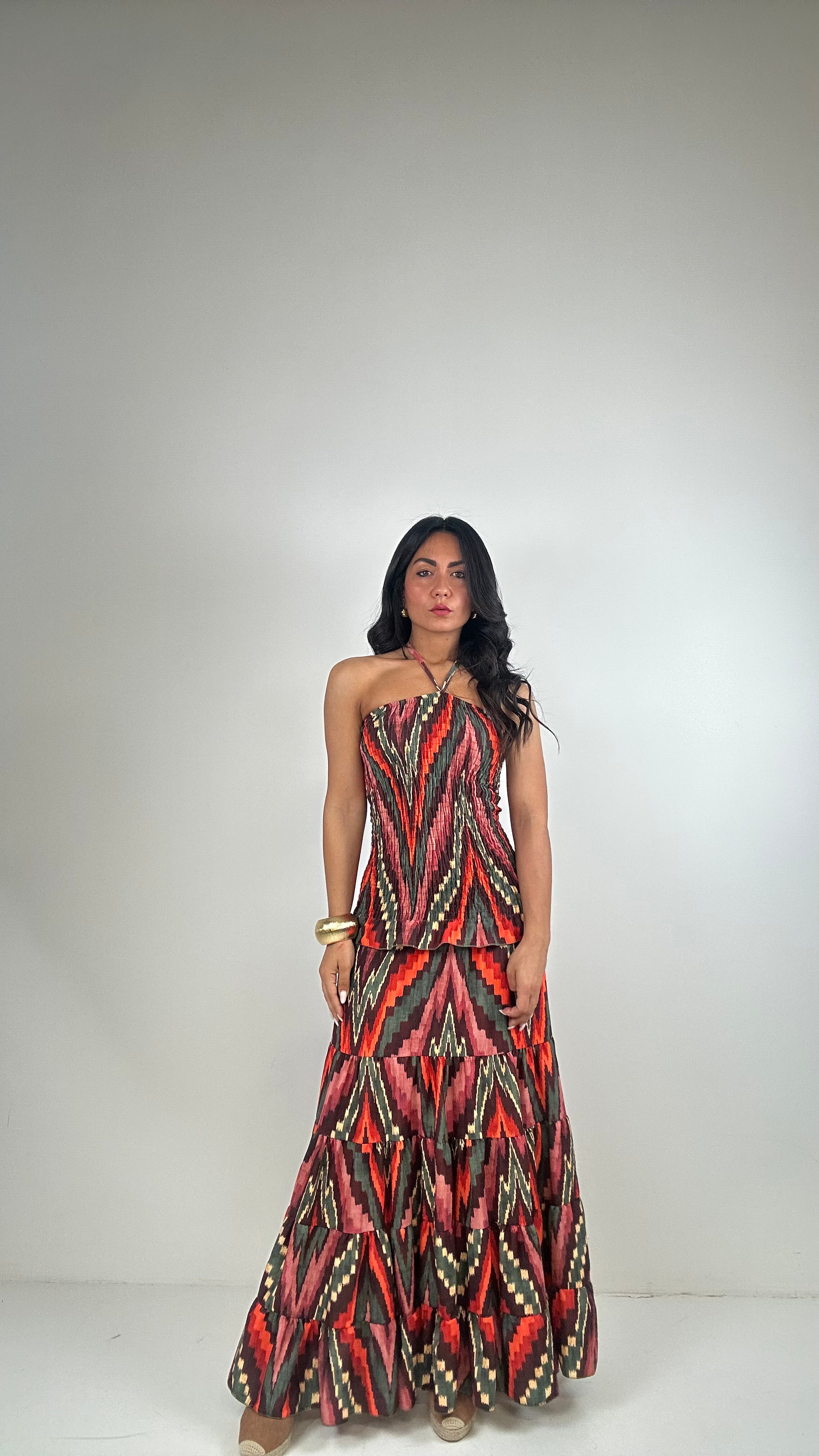 Vestito TRIBAL - ARANCIO