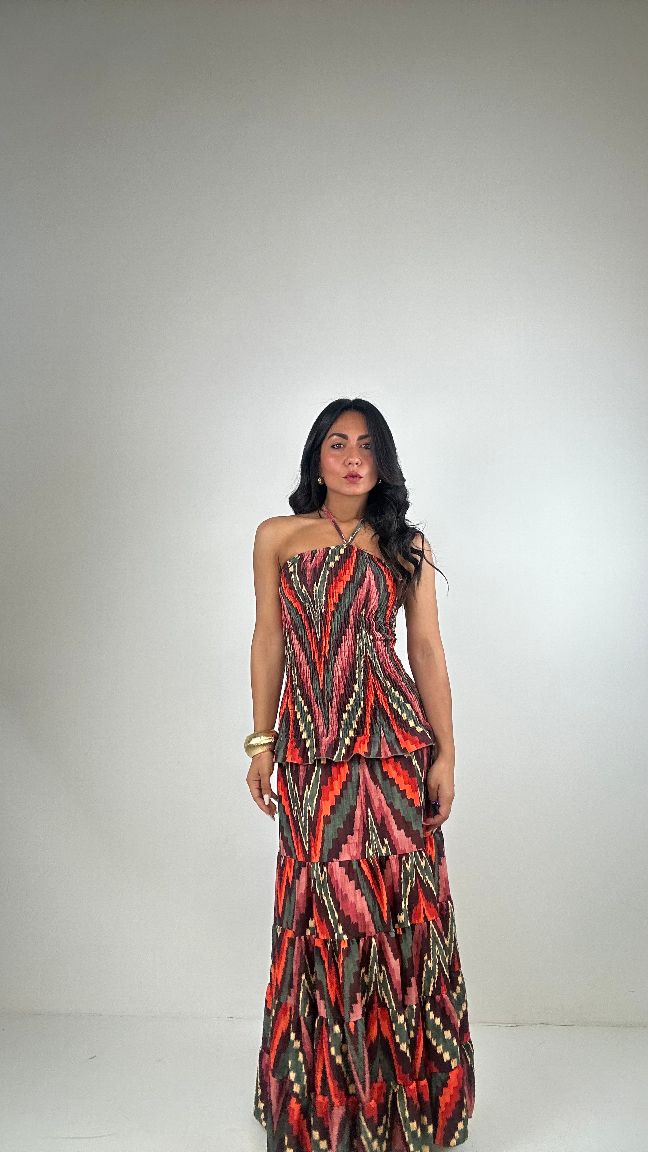 Vestito TRIBAL - ARANCIO