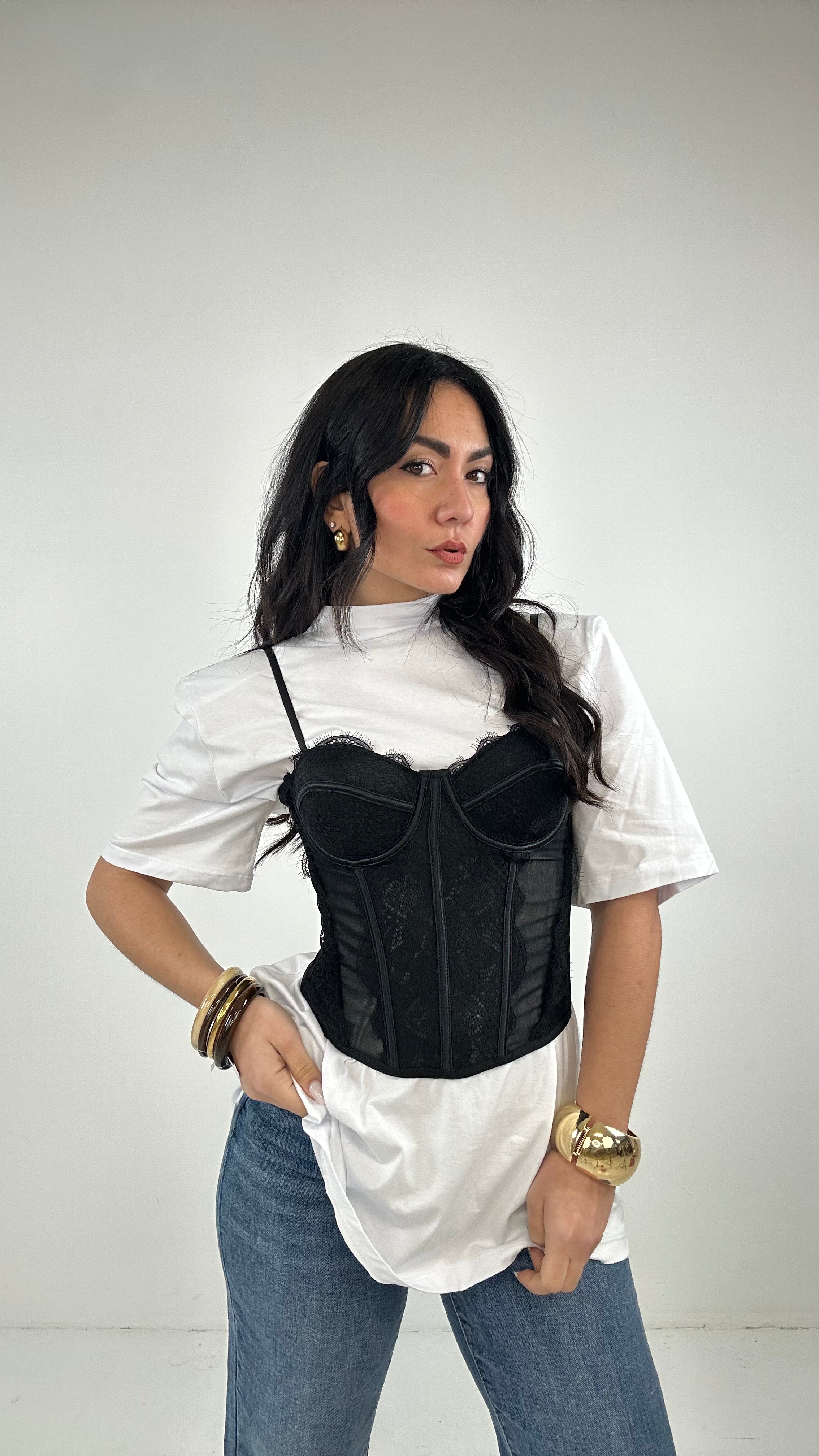 Corpetto BRIDGERTON - NERO