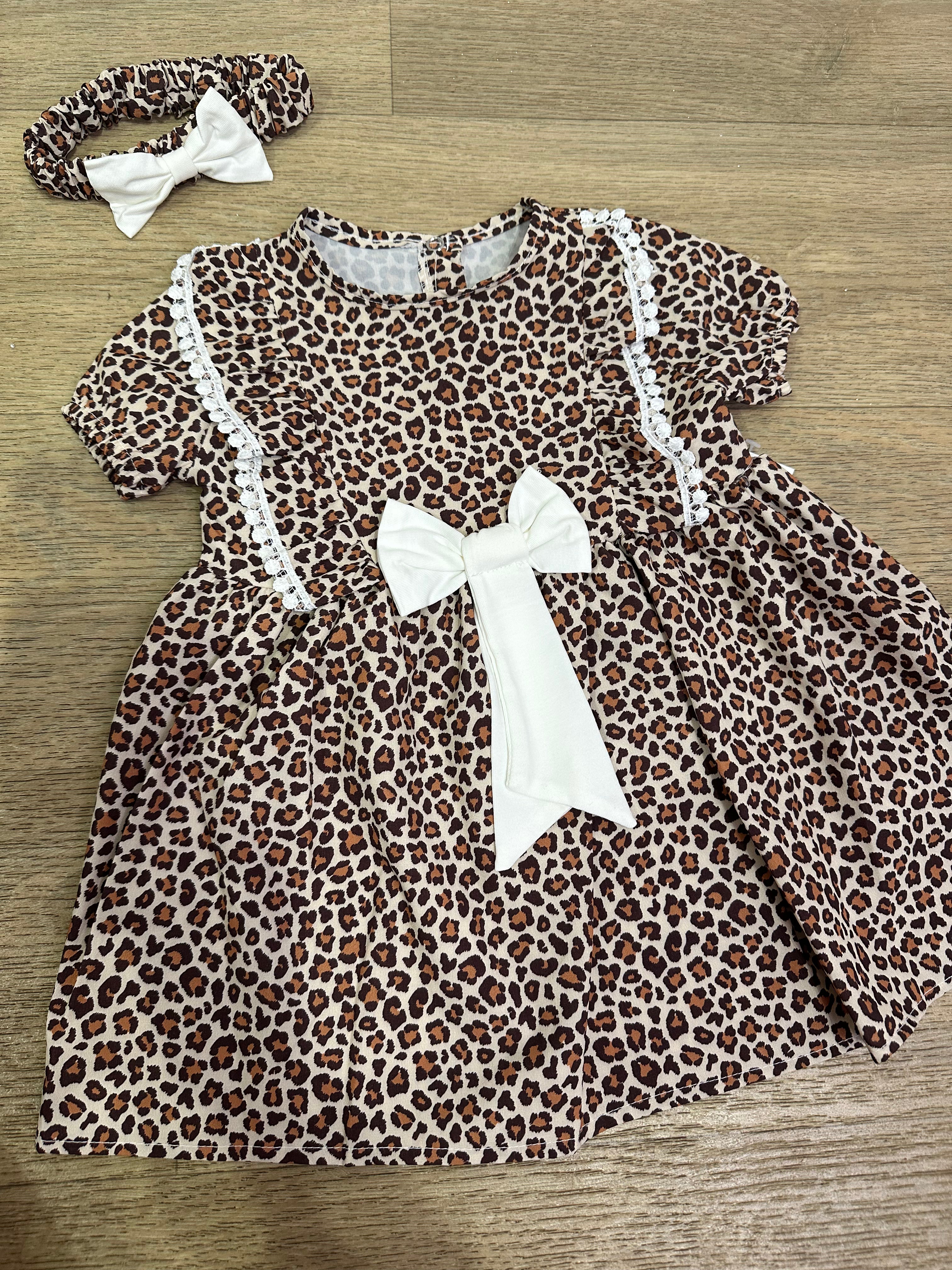 Vestitino ANIMALIER 6-24M - MARRONE