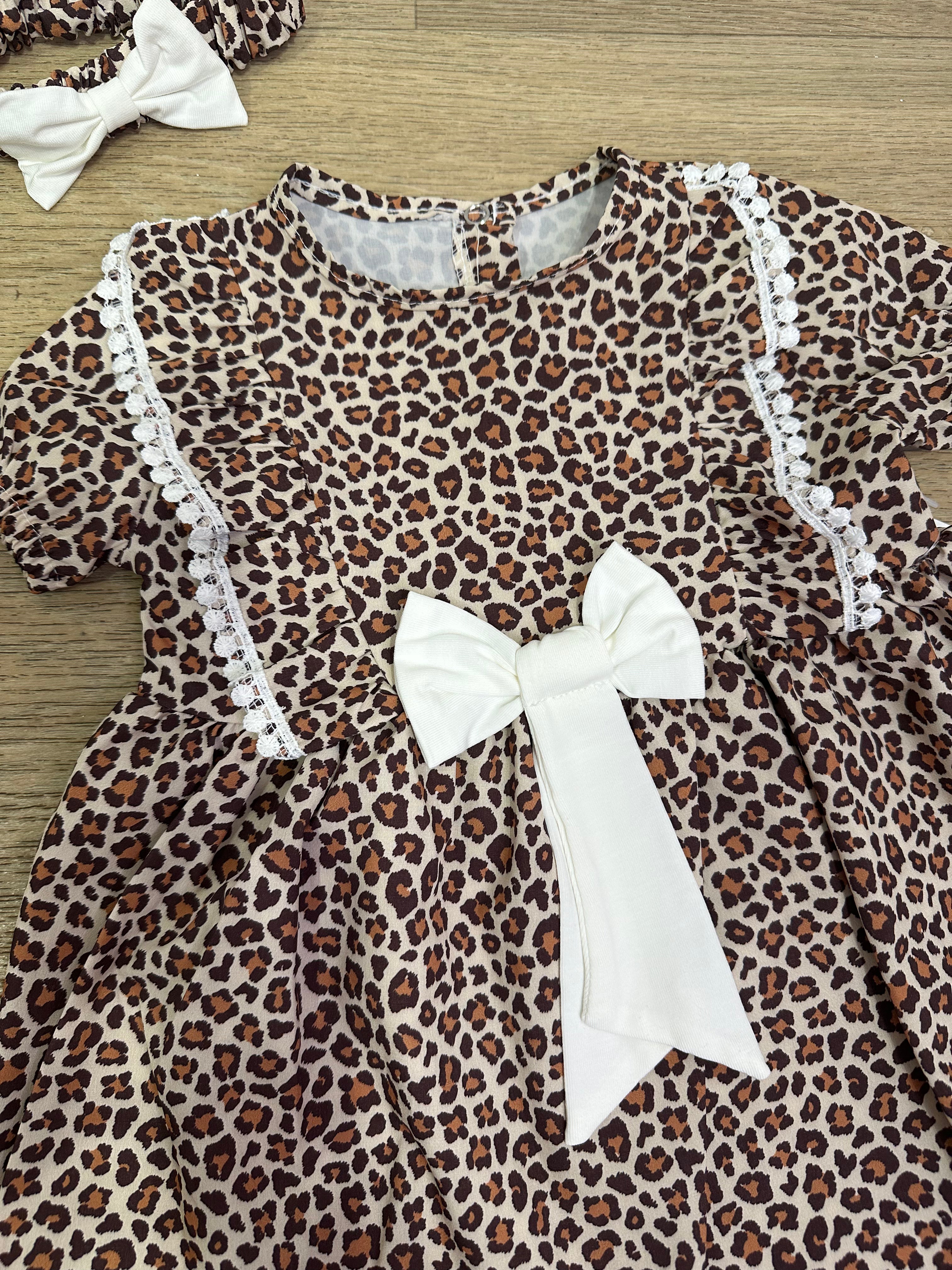 Vestitino ANIMALIER 6-24M - MARRONE