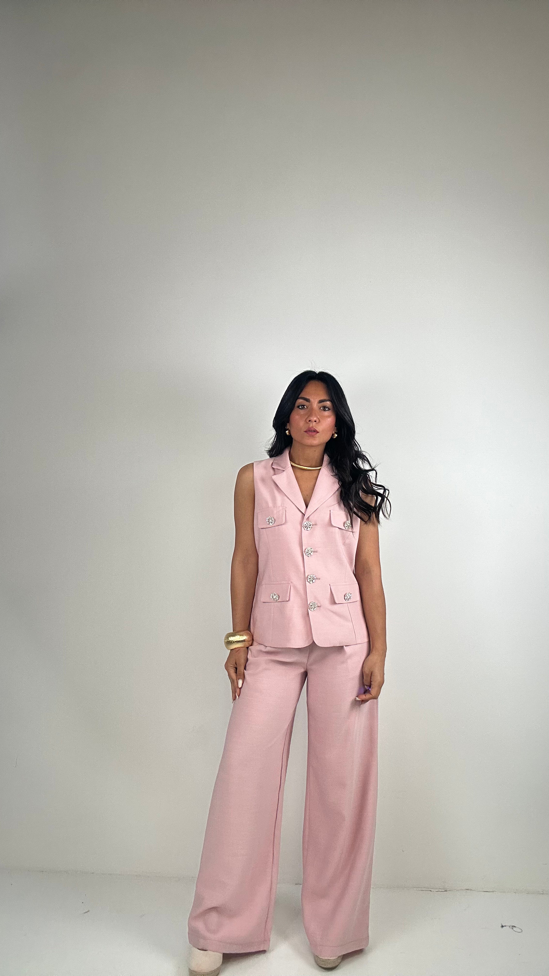 Completo GILET GIOIELLO - ROSA