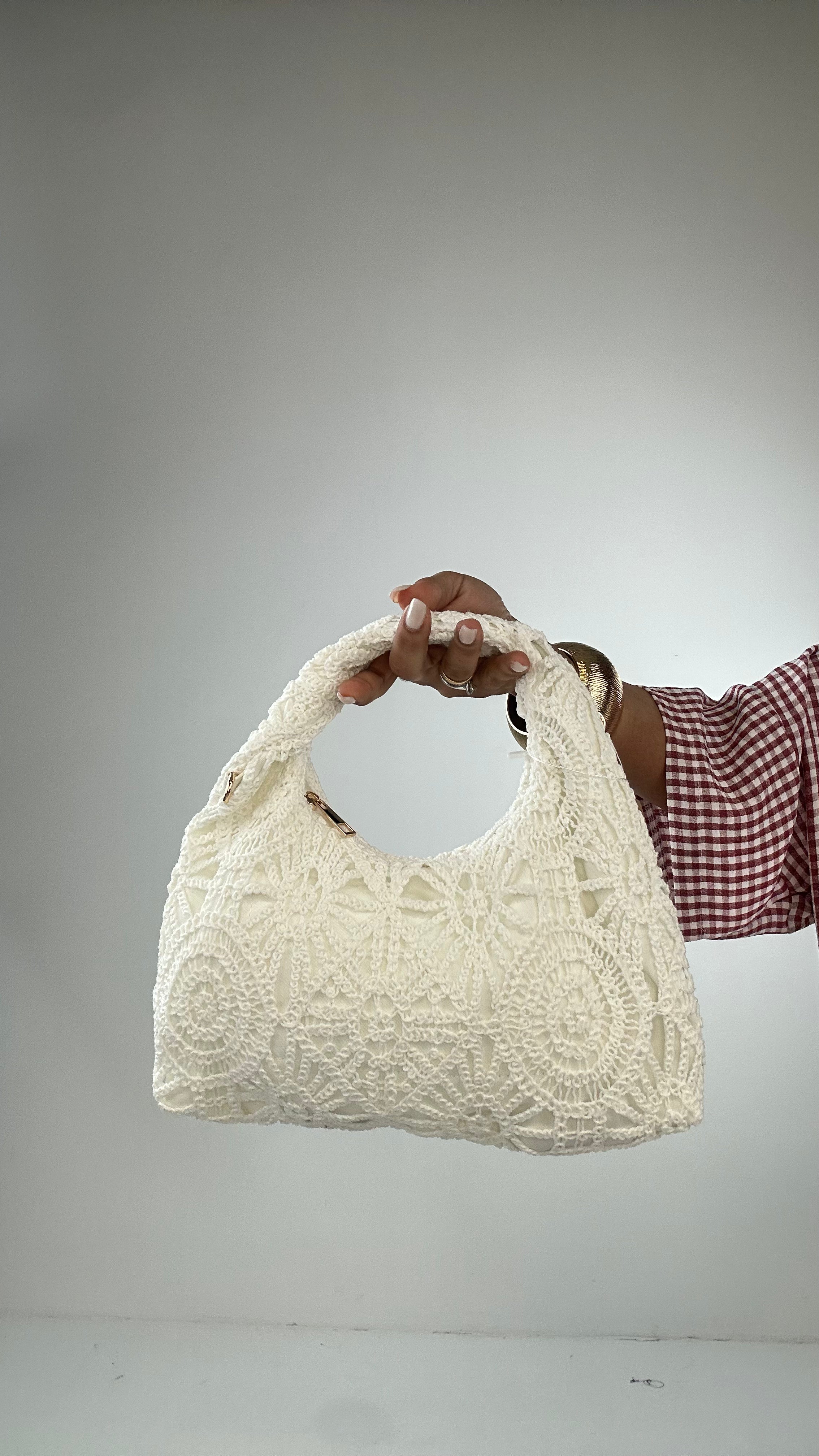 Borsa MACRAME' - BIANCO