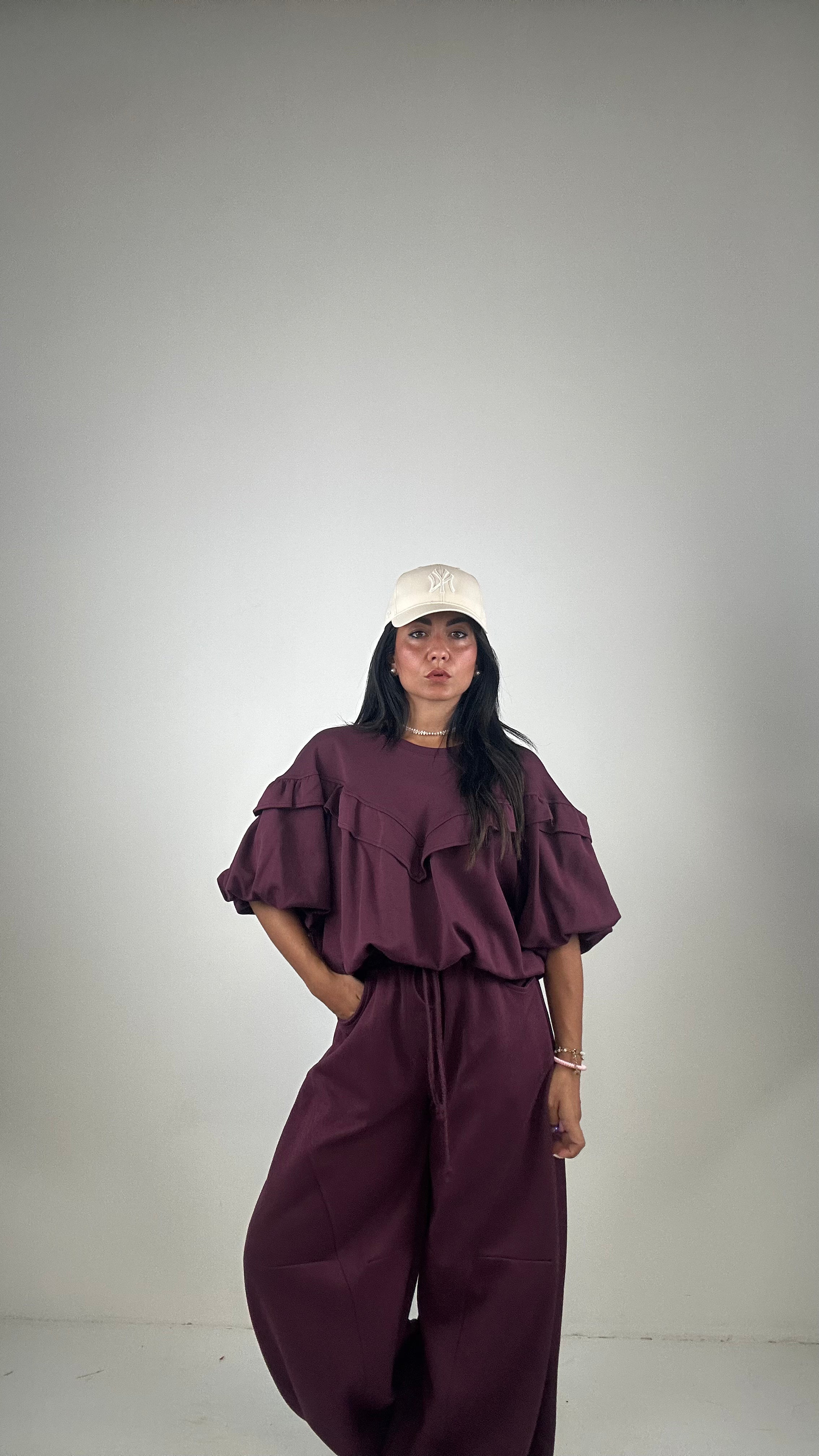 Pantalone LUMINA TUTI - BORDEAUX