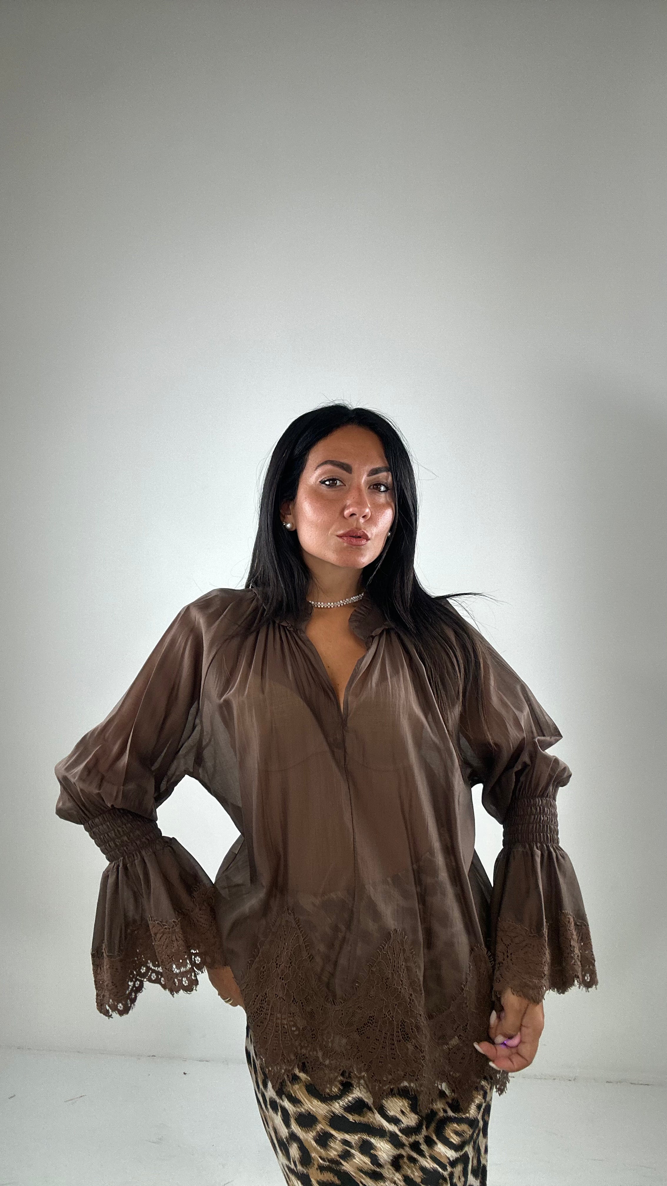 Camicia SISSI - MARRONE
