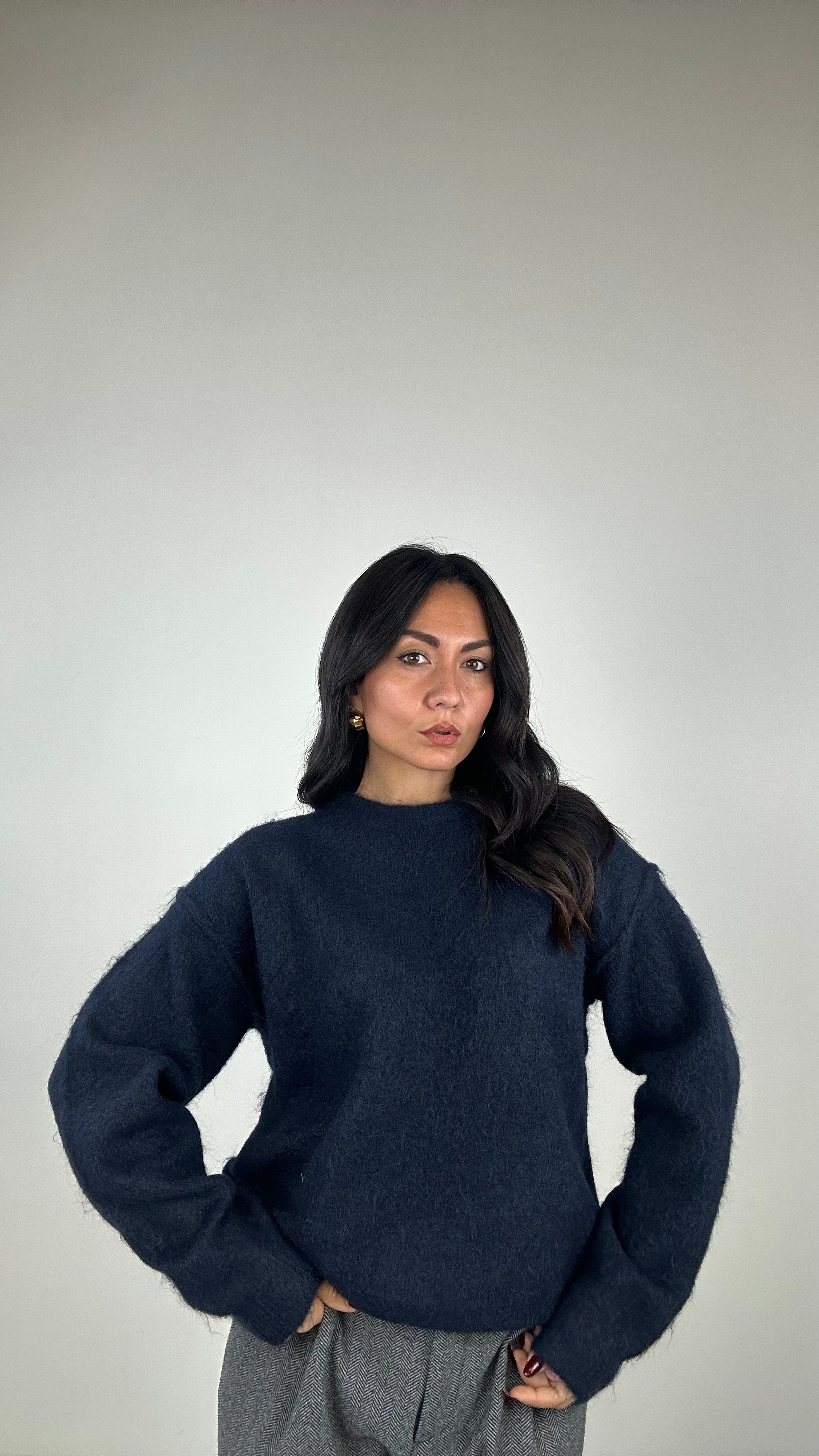 Pull MORBIDO WINTER - BLU