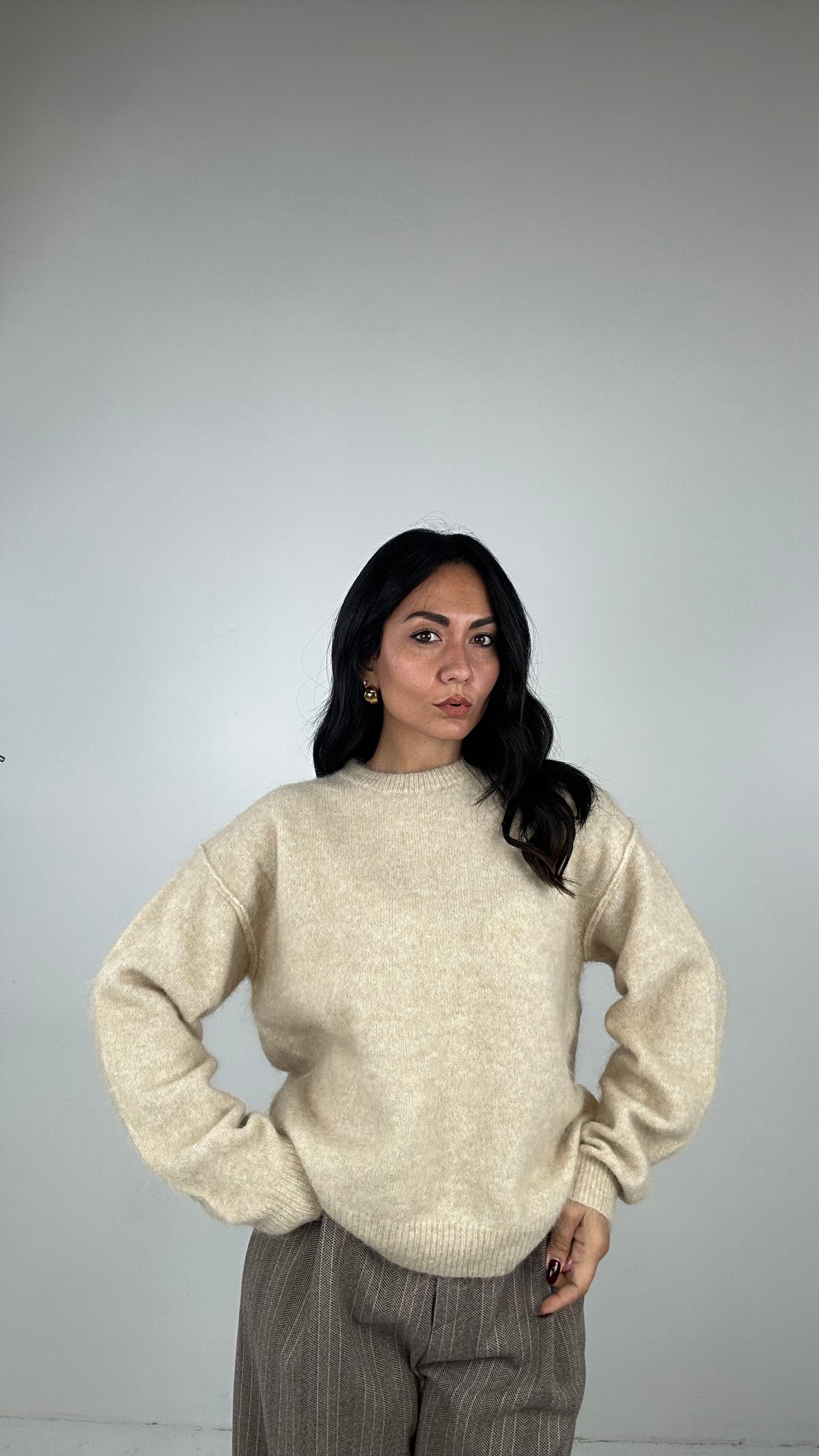 Pull MORBIDO WINTER - BEIGE