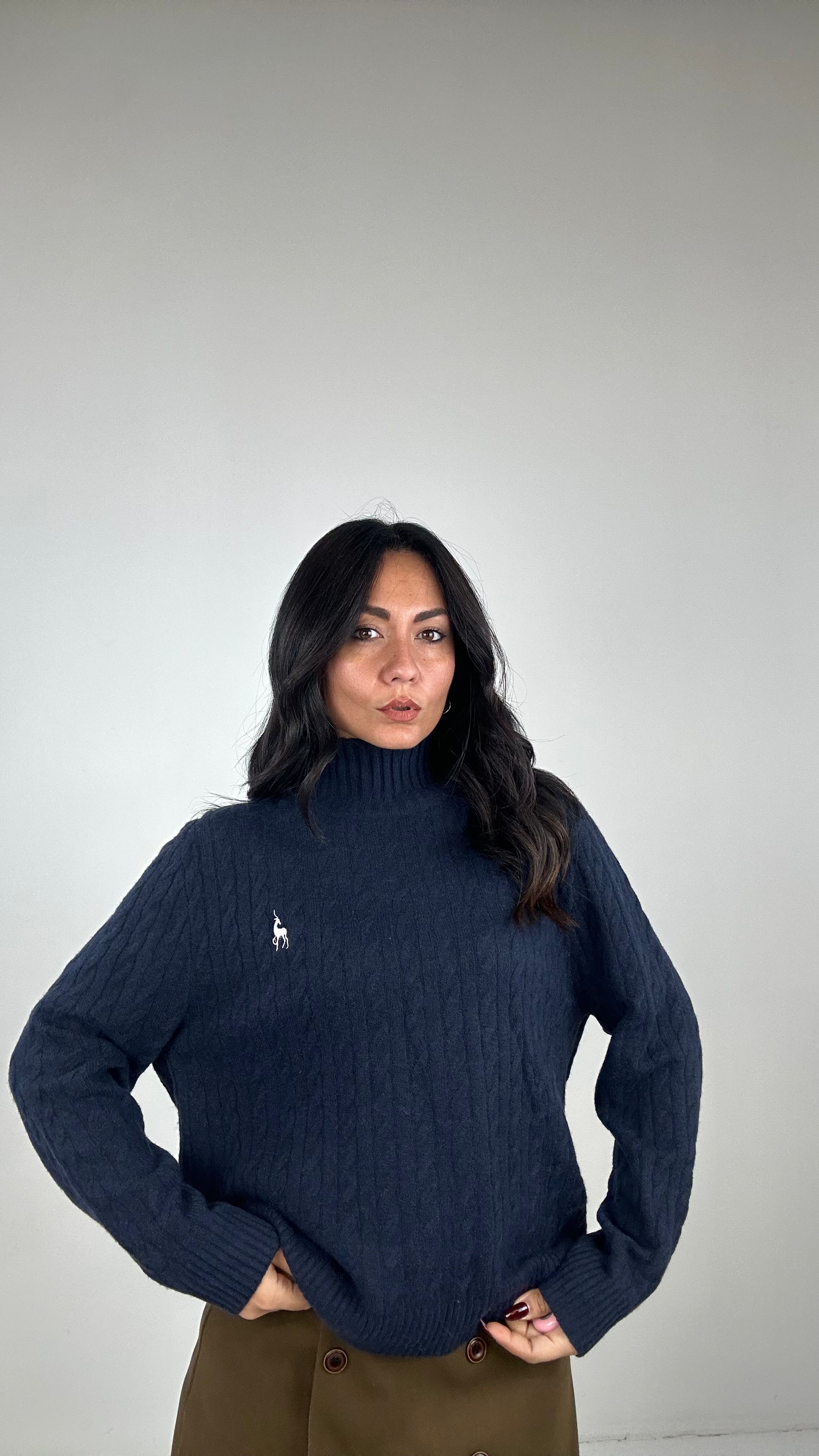 Pull LUPETTO CERVO - BLU