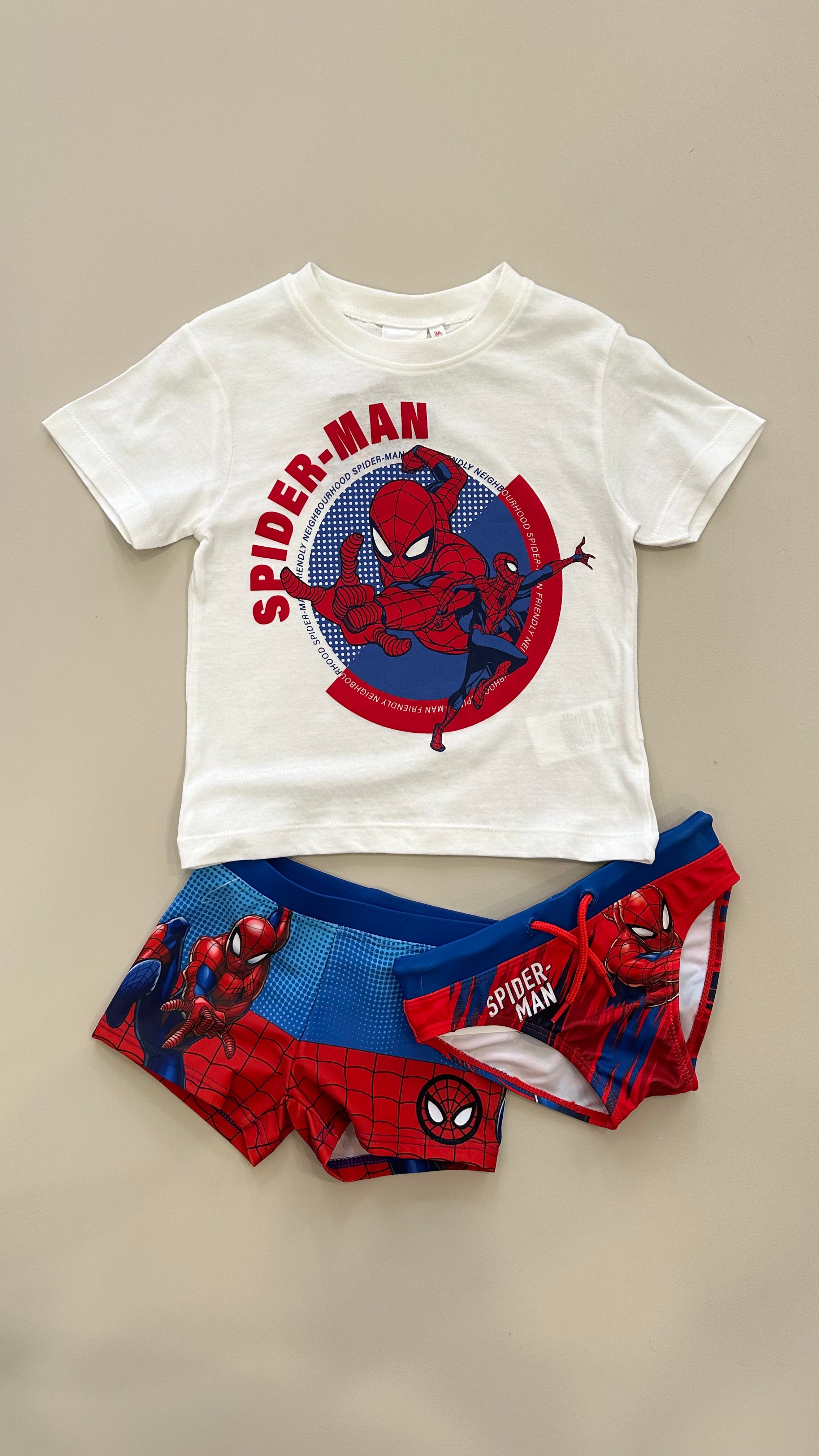 T-shirt SPIDER-MAN 3-8A - BIANCO