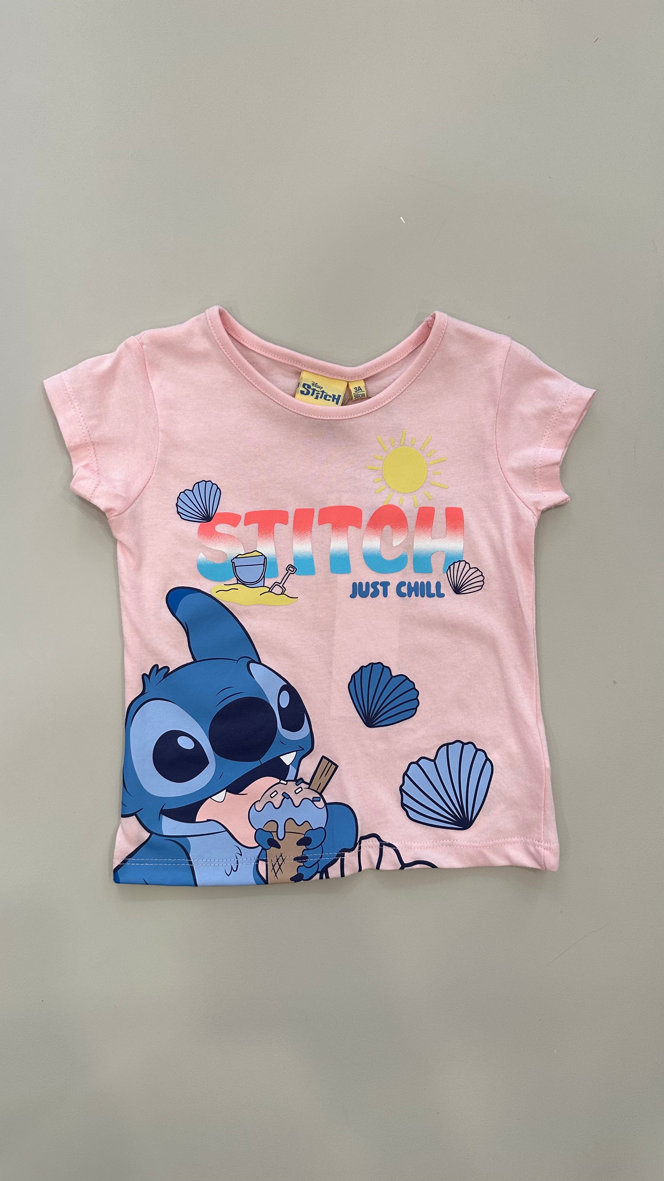 T-shirt STITCH 3-8A - ROSA