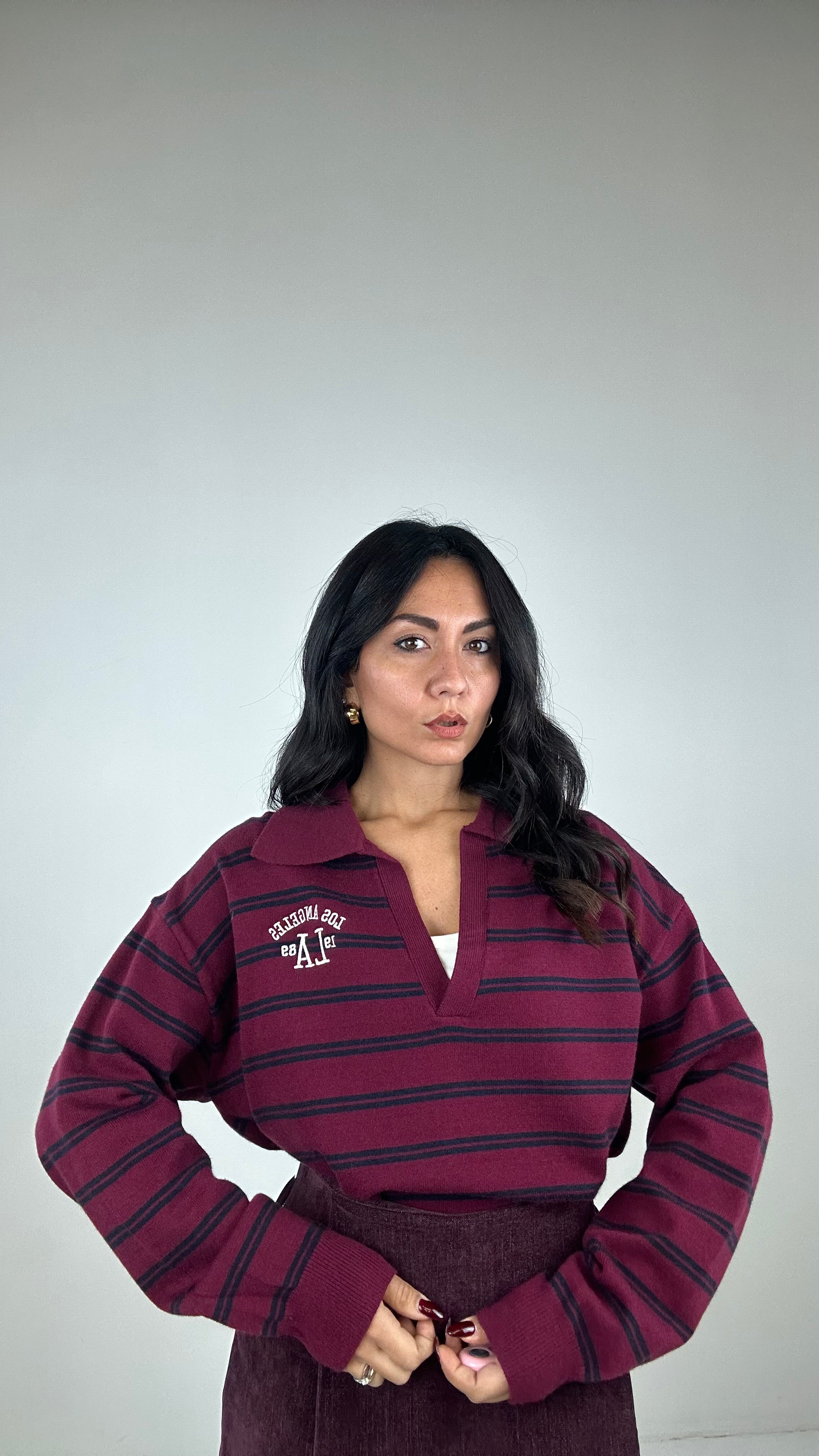 Pull POLO LA 1989 - BORDEAUX