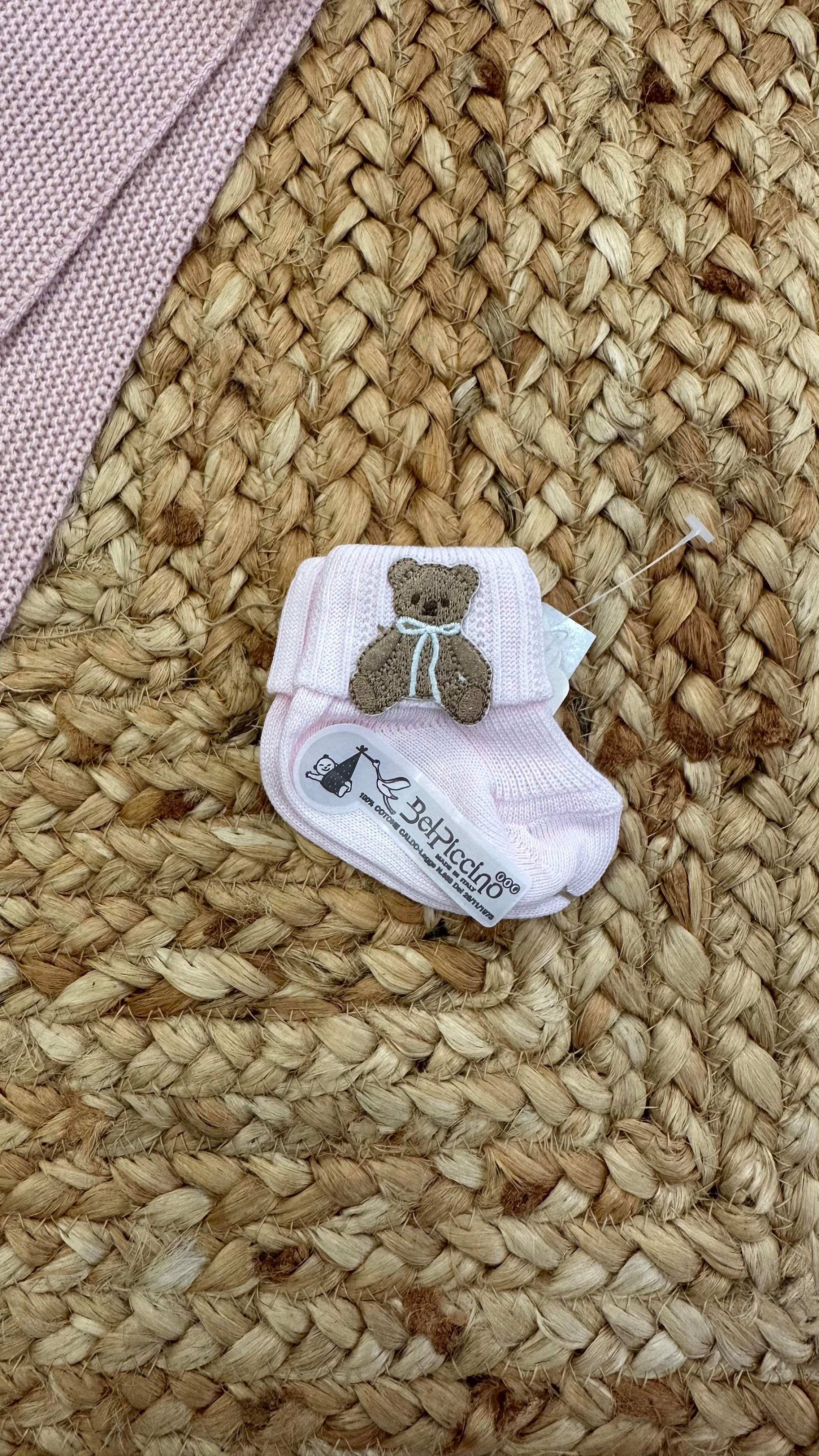 Calzino BEL PICCINO ORSETTO 0-3 - ROSA
