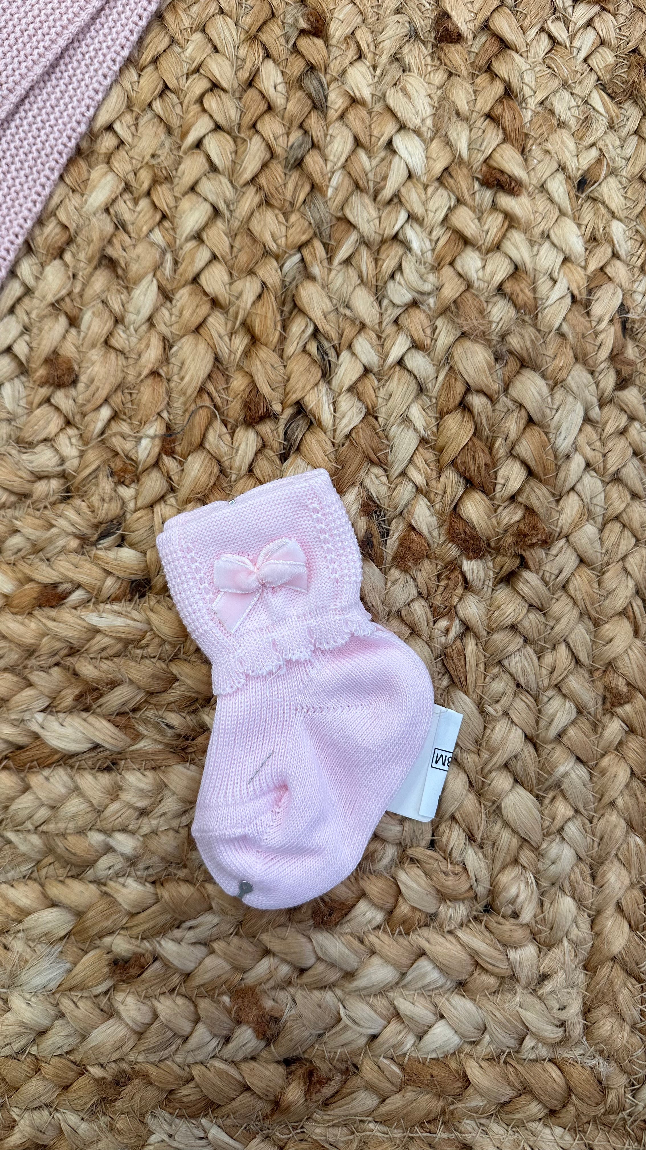 Calzino BEL PICCINO FIOCCO 0-3M - ROSA