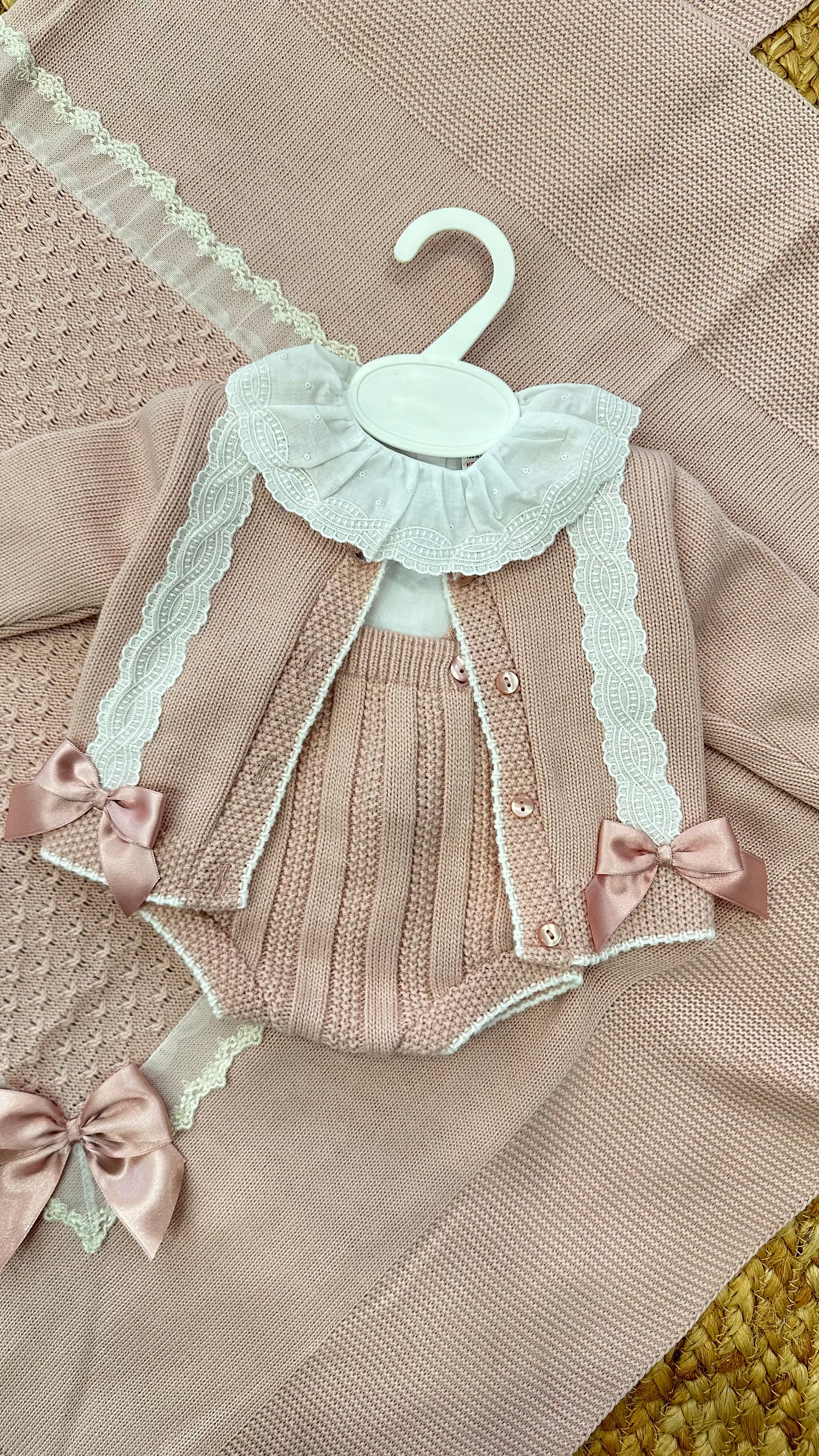Pagliaccetto CON CARDIGAN 0-3 - ROSA