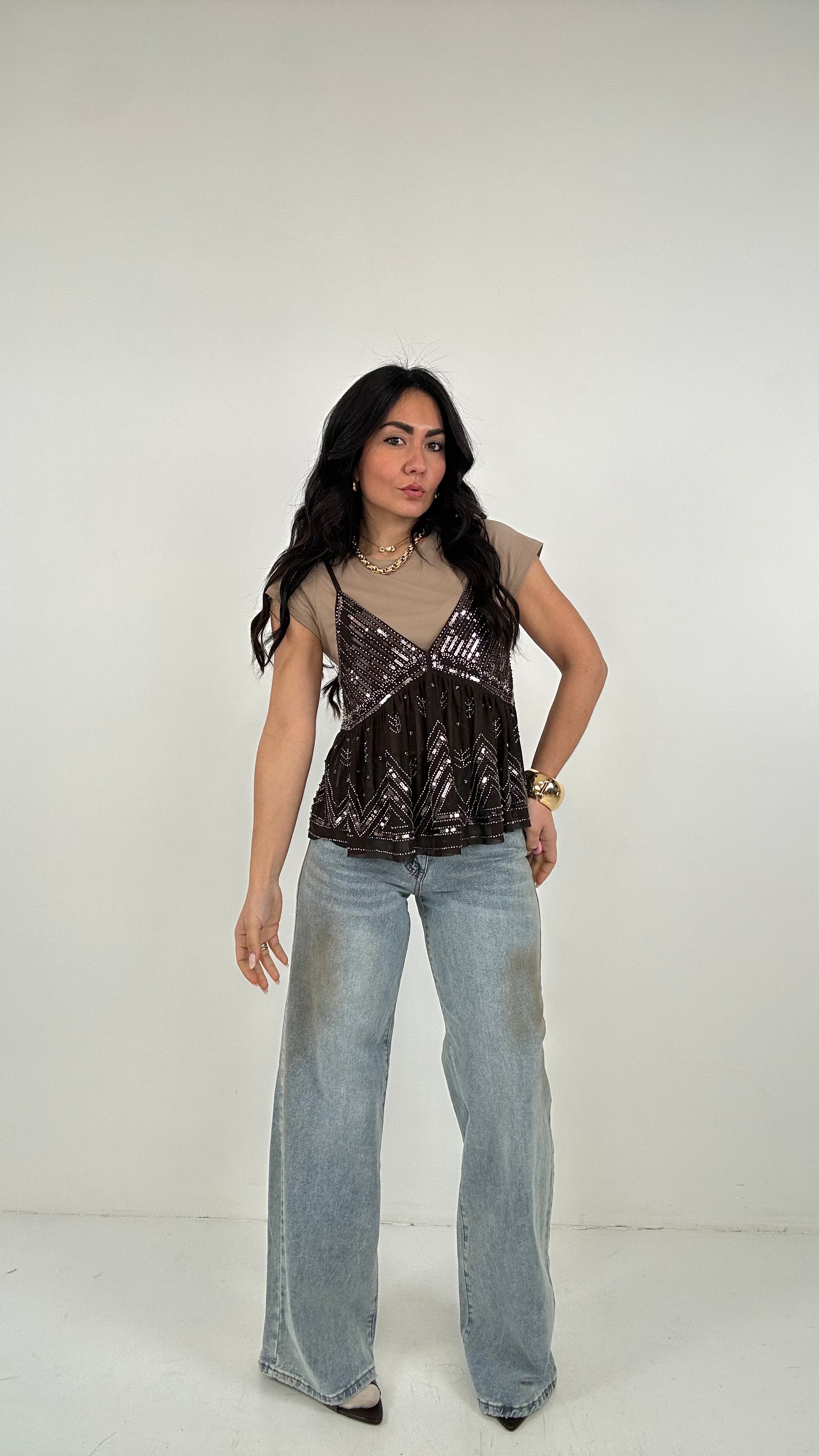 Jeans WIDE LEG MACCHIA - JEANS