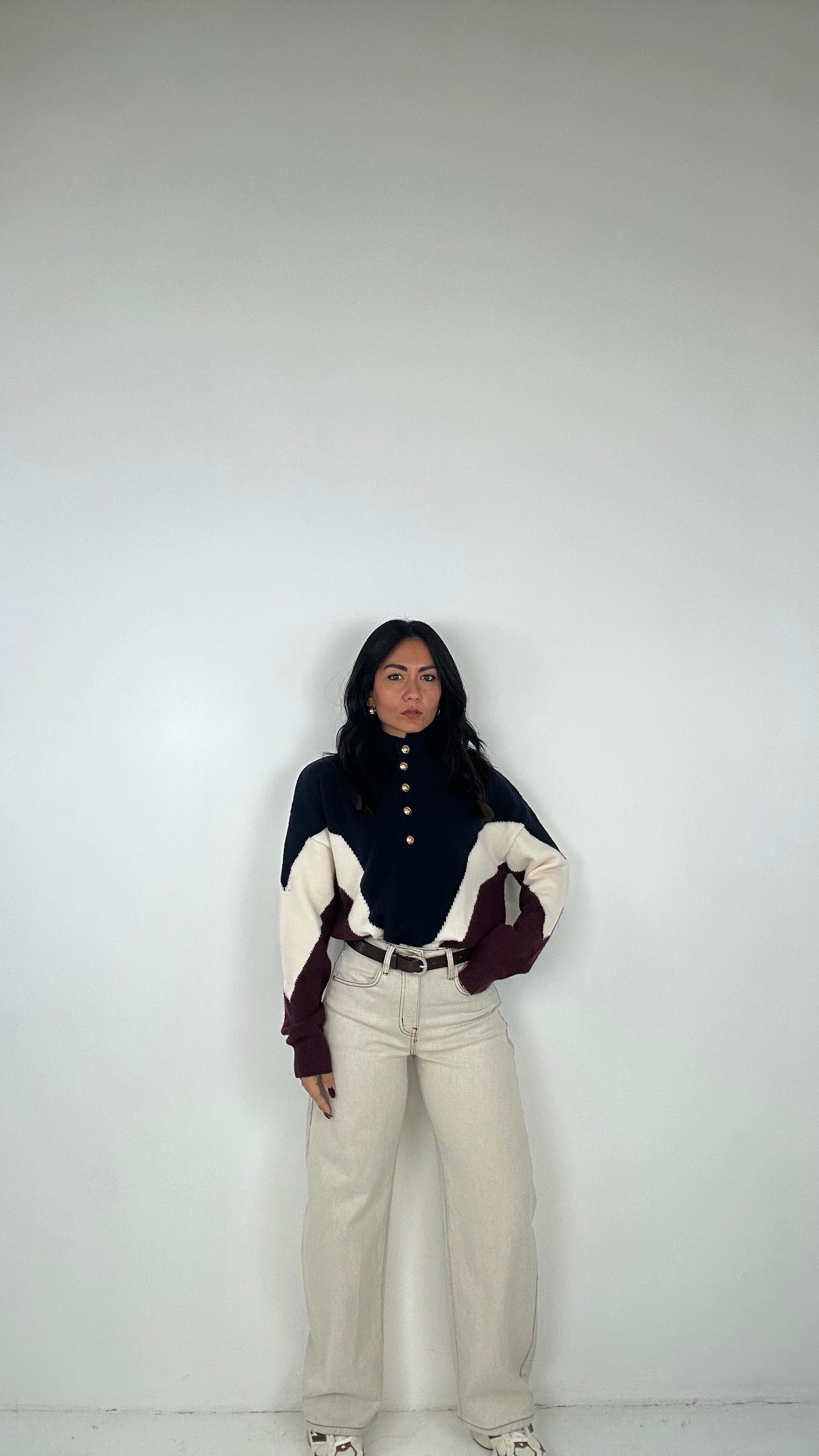 Jeans BALLONFIT CLARE - PANNA