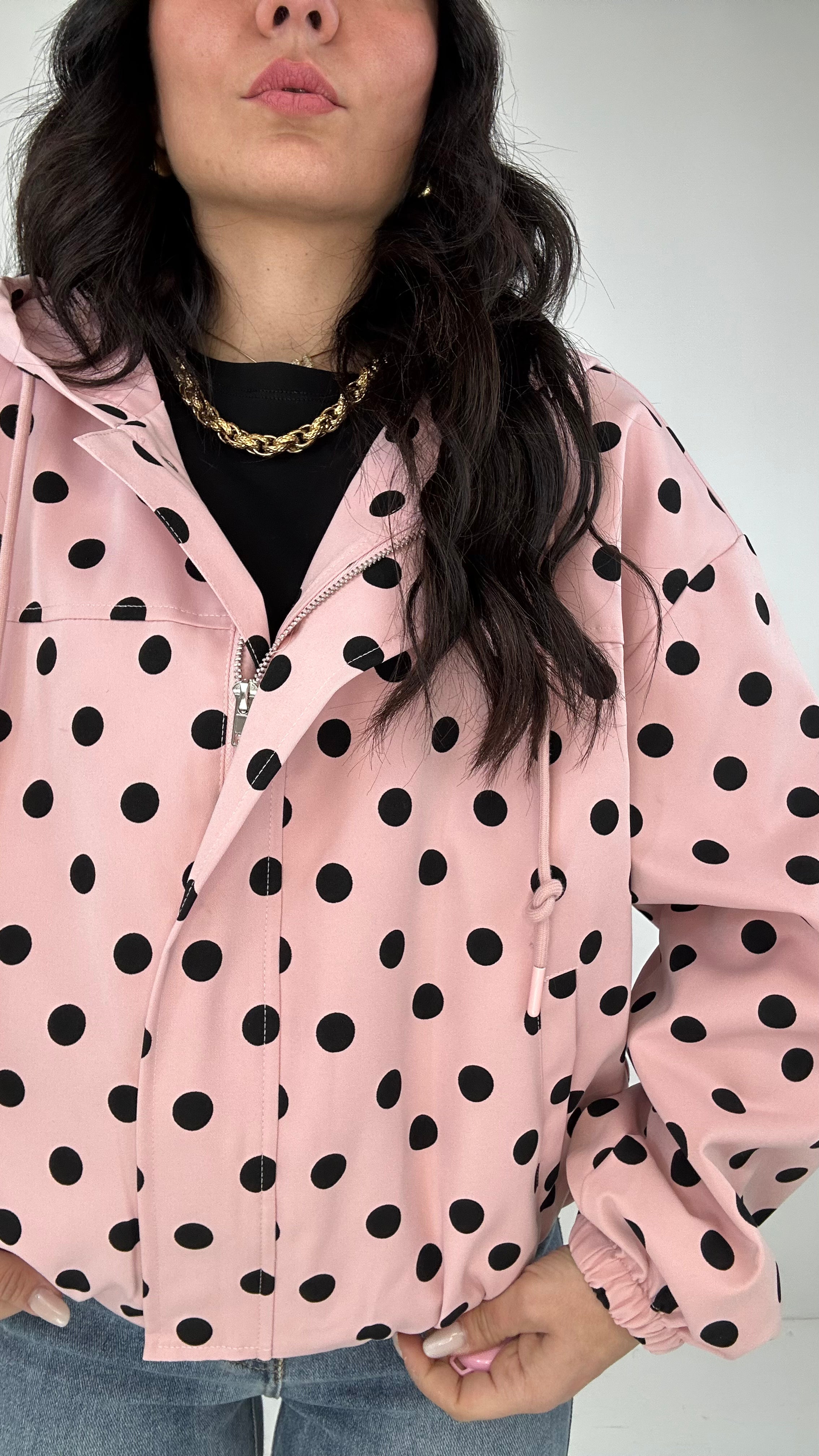 Giubbino A POIS - ROSA
