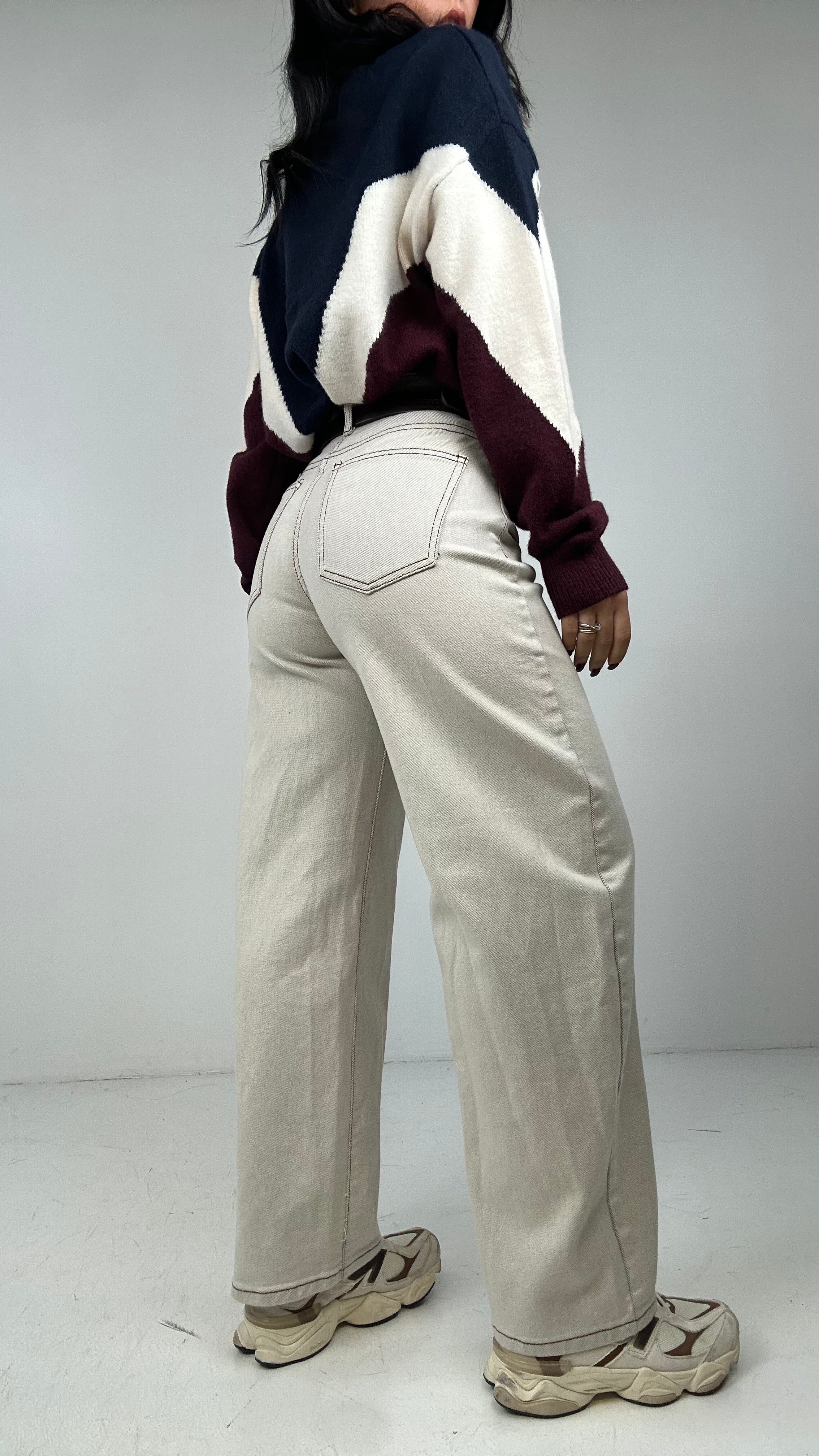 Jeans BALLONFIT CLARE - PANNA