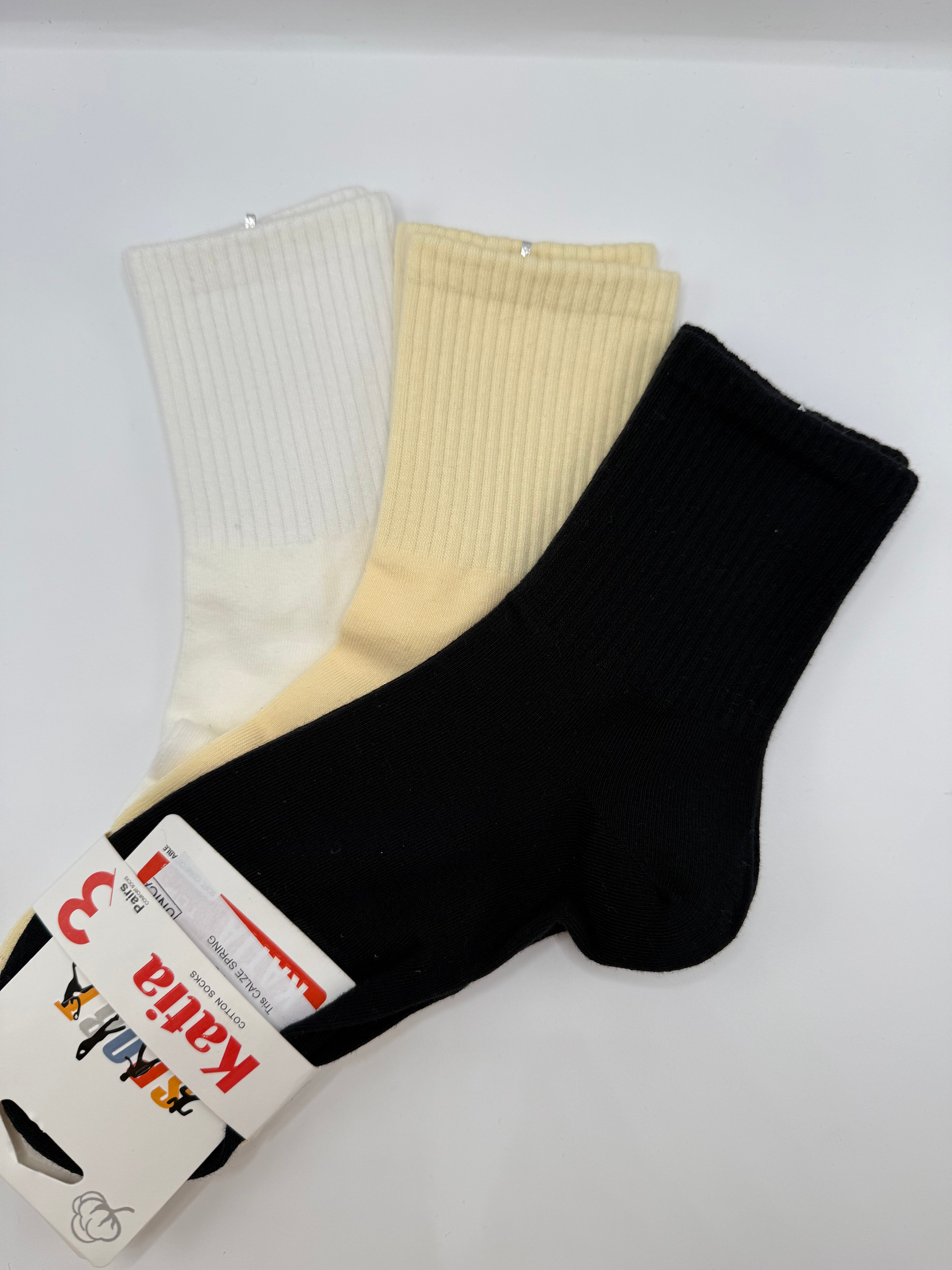 Tris CALZE SPRING - BIANCO