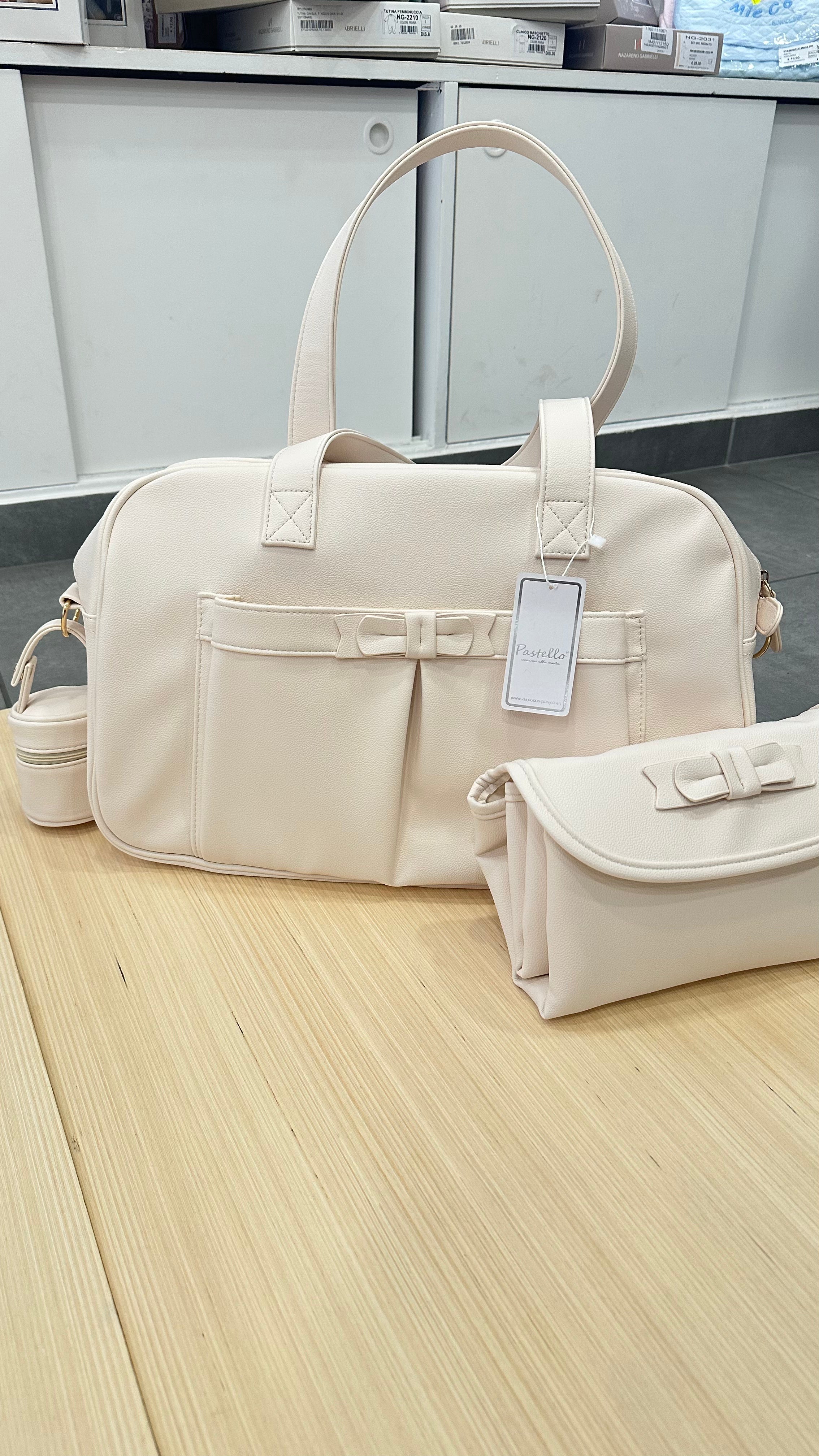 Borsa NASCITA CON FASCIATOIO E PORTACIUCCIO - CREMA