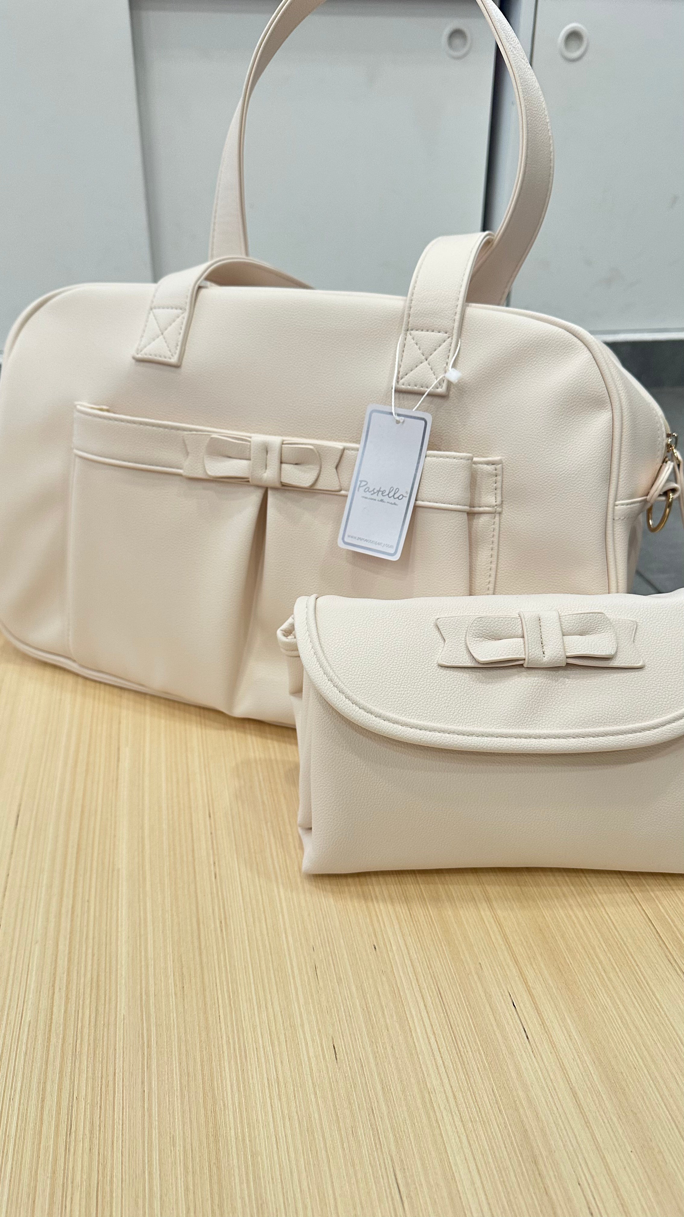 Borsa NASCITA CON FASCIATOIO E PORTACIUCCIO - CREMA