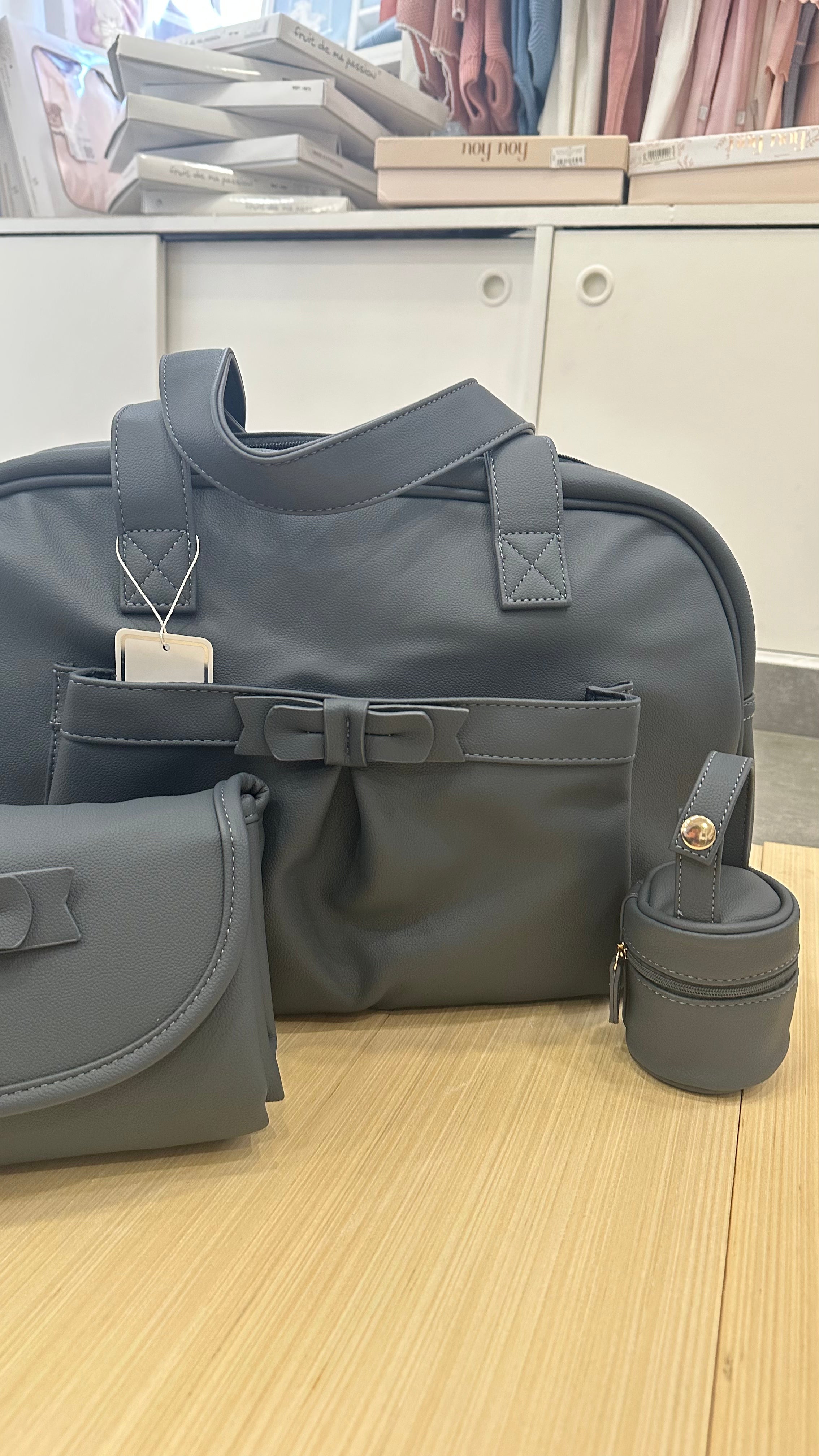 Borsa NASCITA CON FASCIATOIO E PORTACIUCCIO - BLU