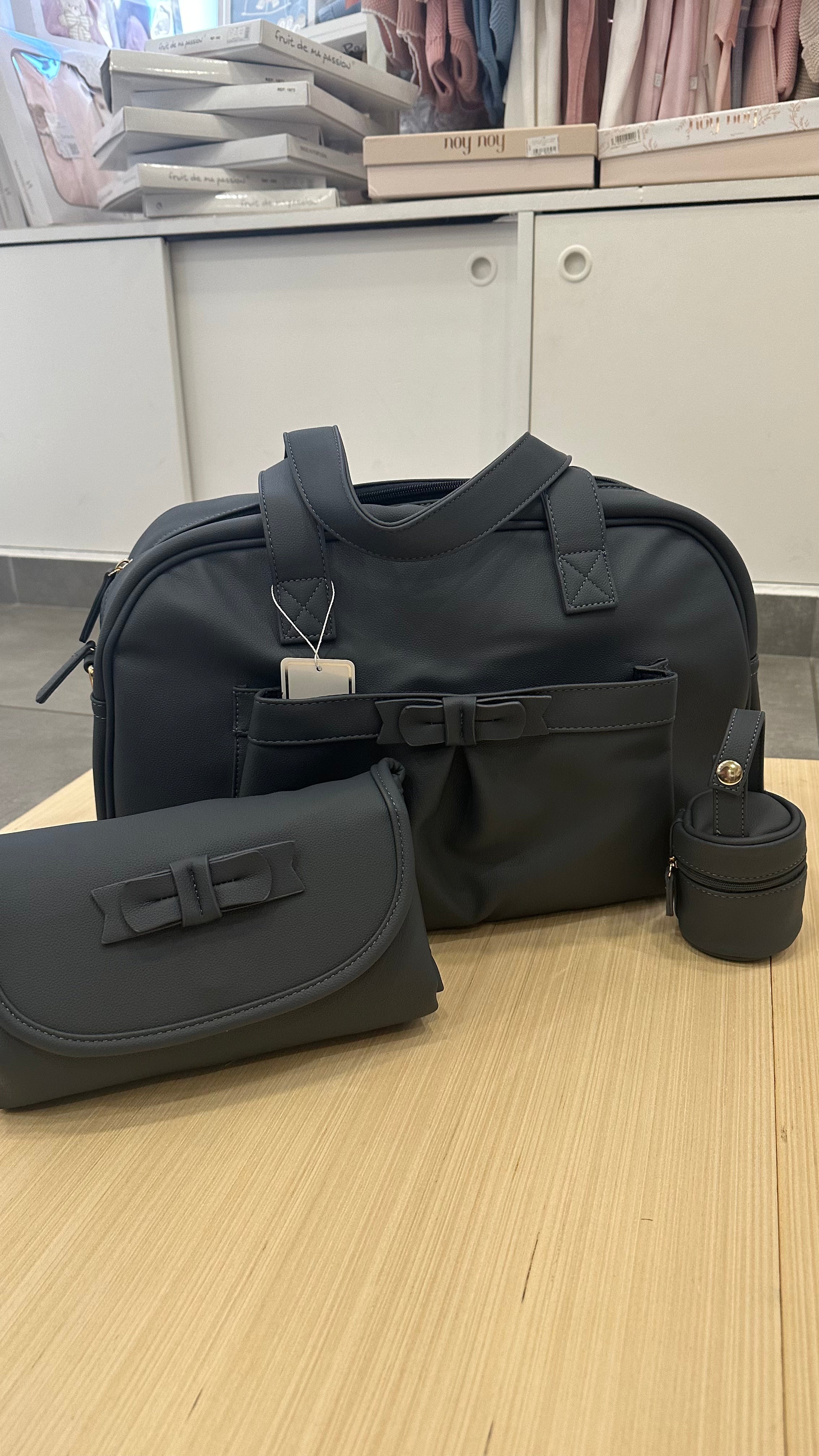 Borsa NASCITA CON FASCIATOIO E PORTACIUCCIO - BLU