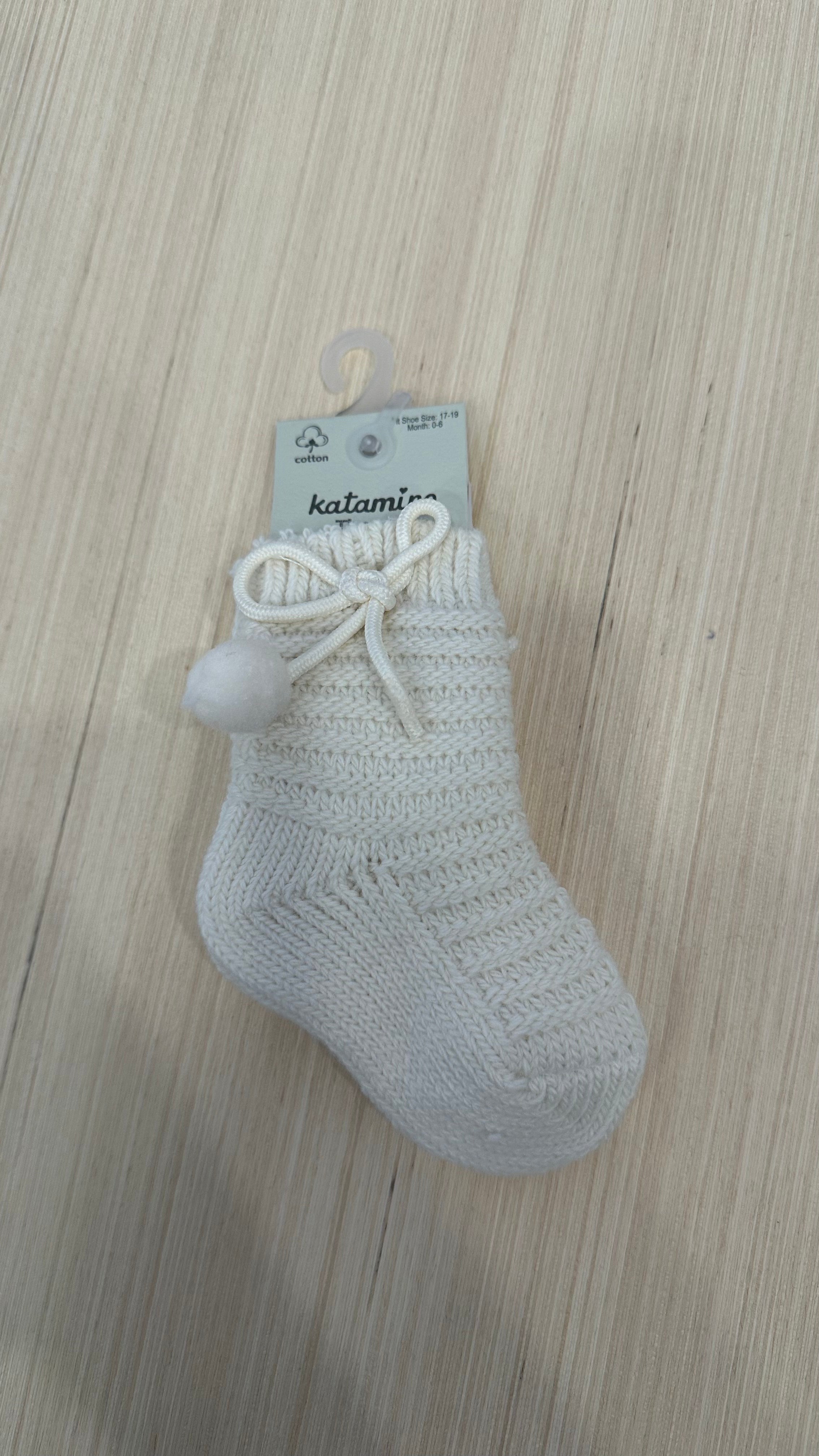 Babucce DOPPIO PON 0-6M - BEIGE