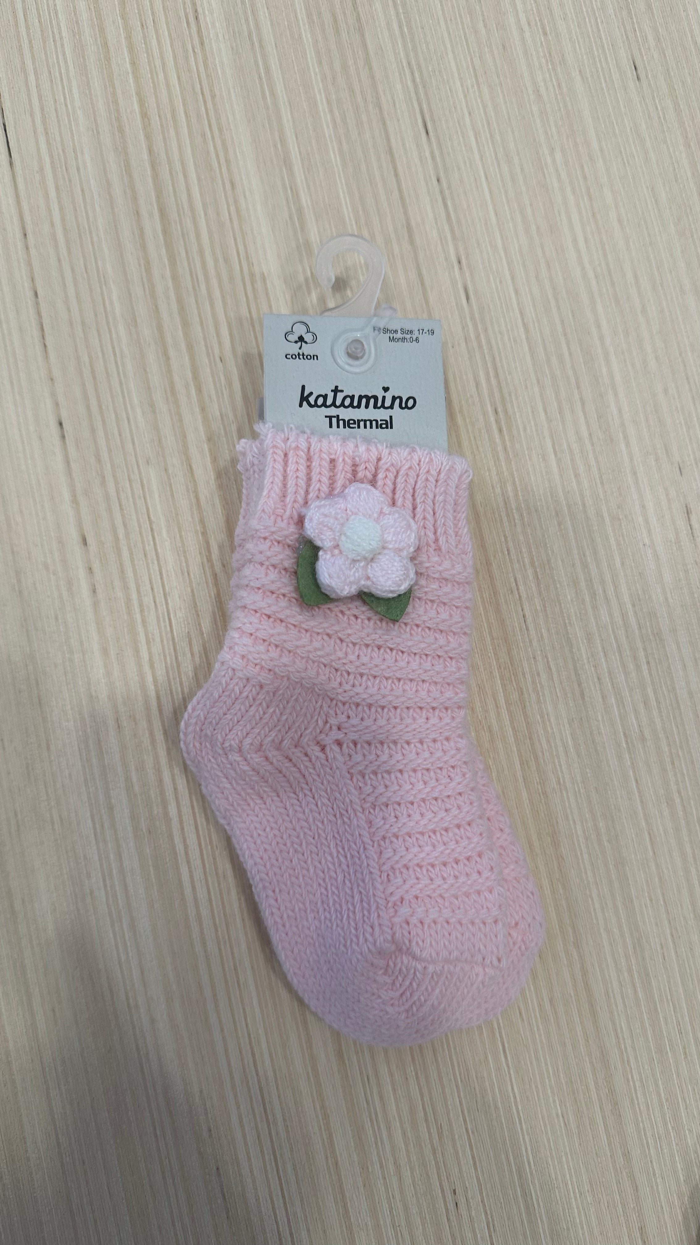 Babucce FIORE 0-6M - ROSA