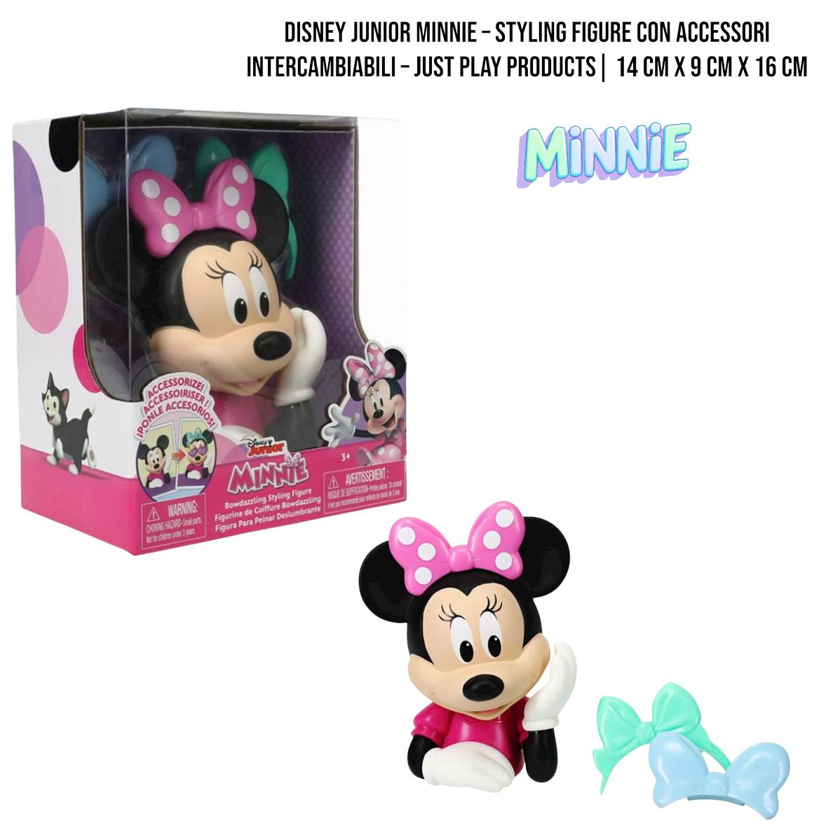 Testa MINNIE CON ACCESSORI - ROSA