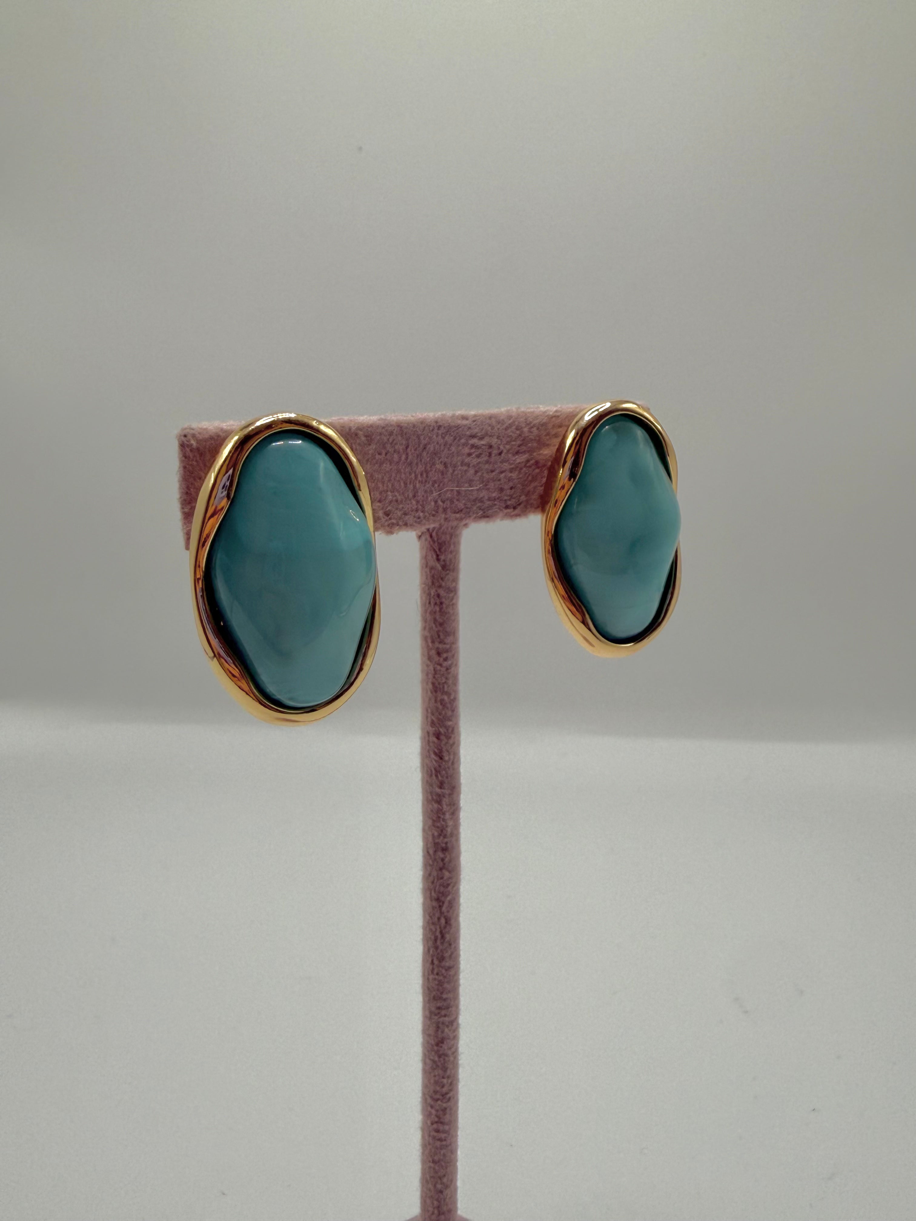Orecchino PIETRA LOOK - CELESTE