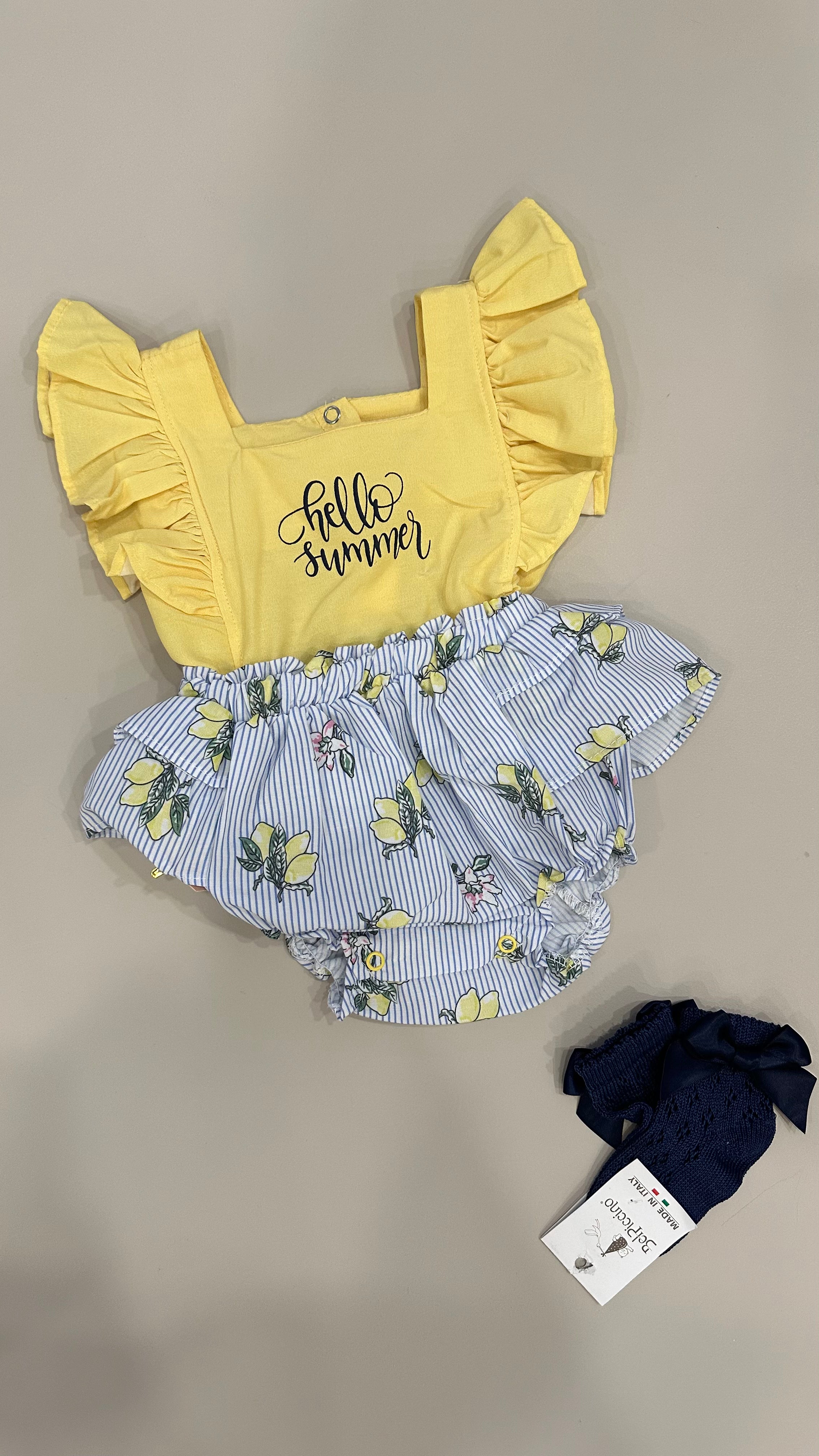 Pagliaccetto LIMON 6-24M - GIALLO