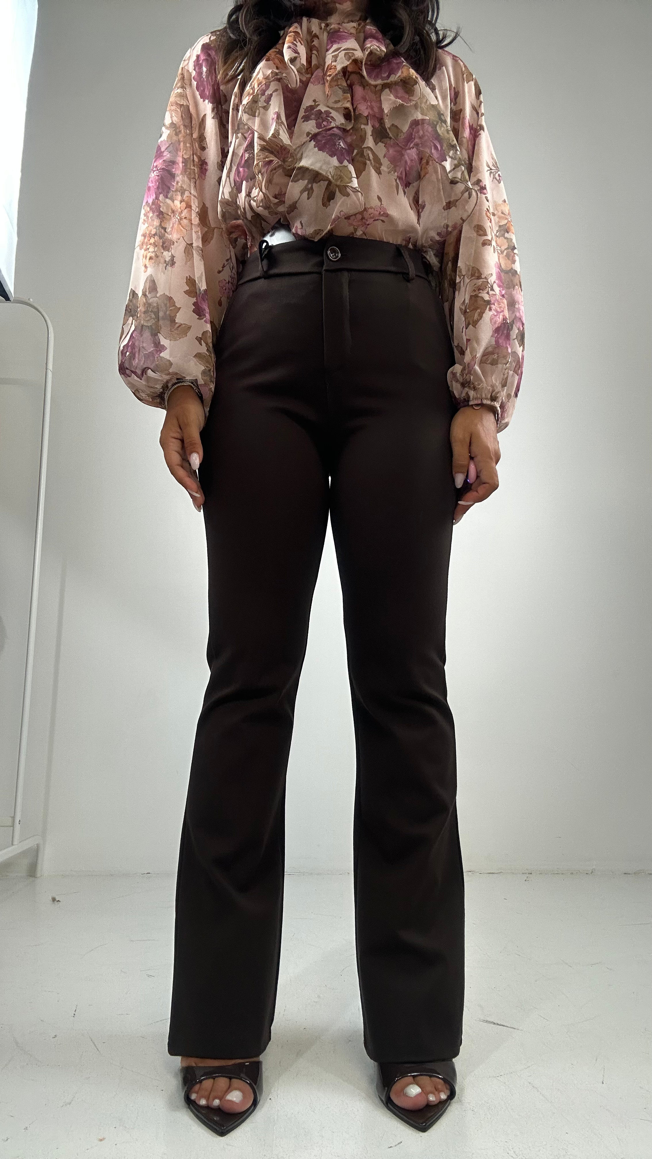 Pantalone ZAMPA PUNTO MILANO - MARRONE