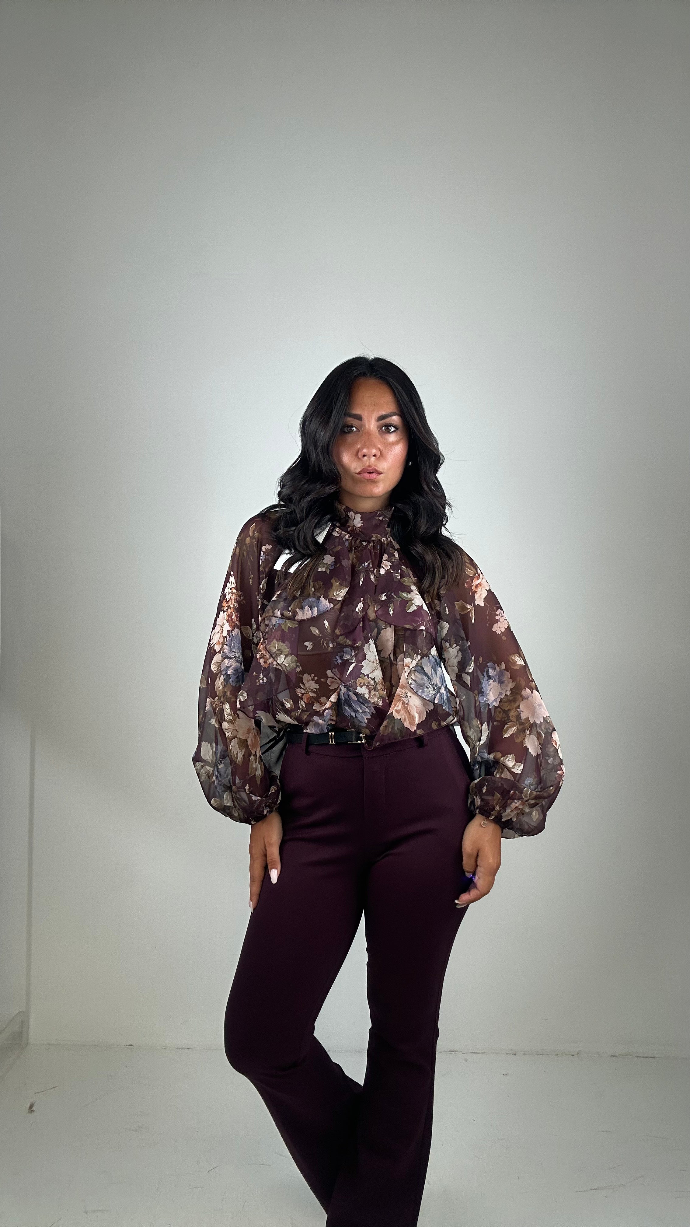 Pantalone ZAMPA PUNTO MILANO - BORDEAUX