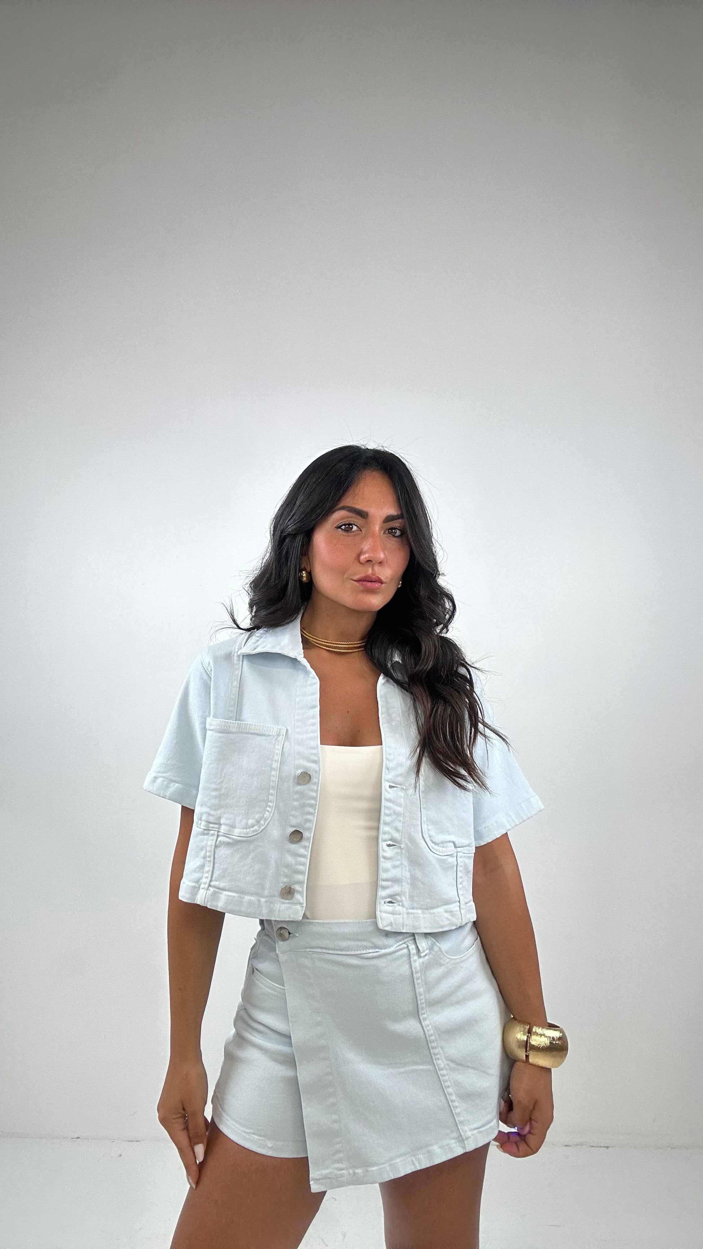 Completo DENIM COLOR - CELESTE