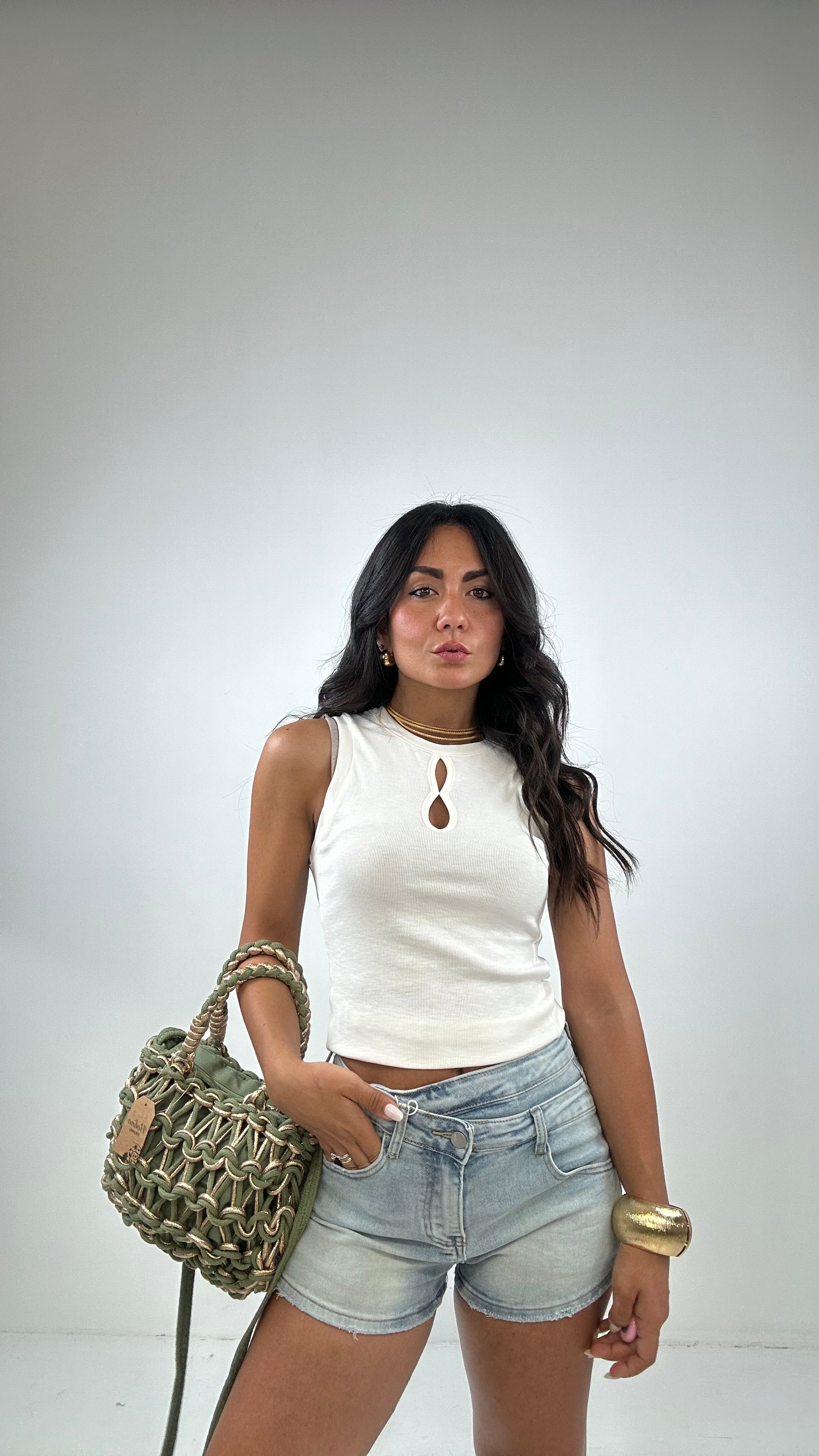 Shorts MINI CINTO TRASV - JEANS