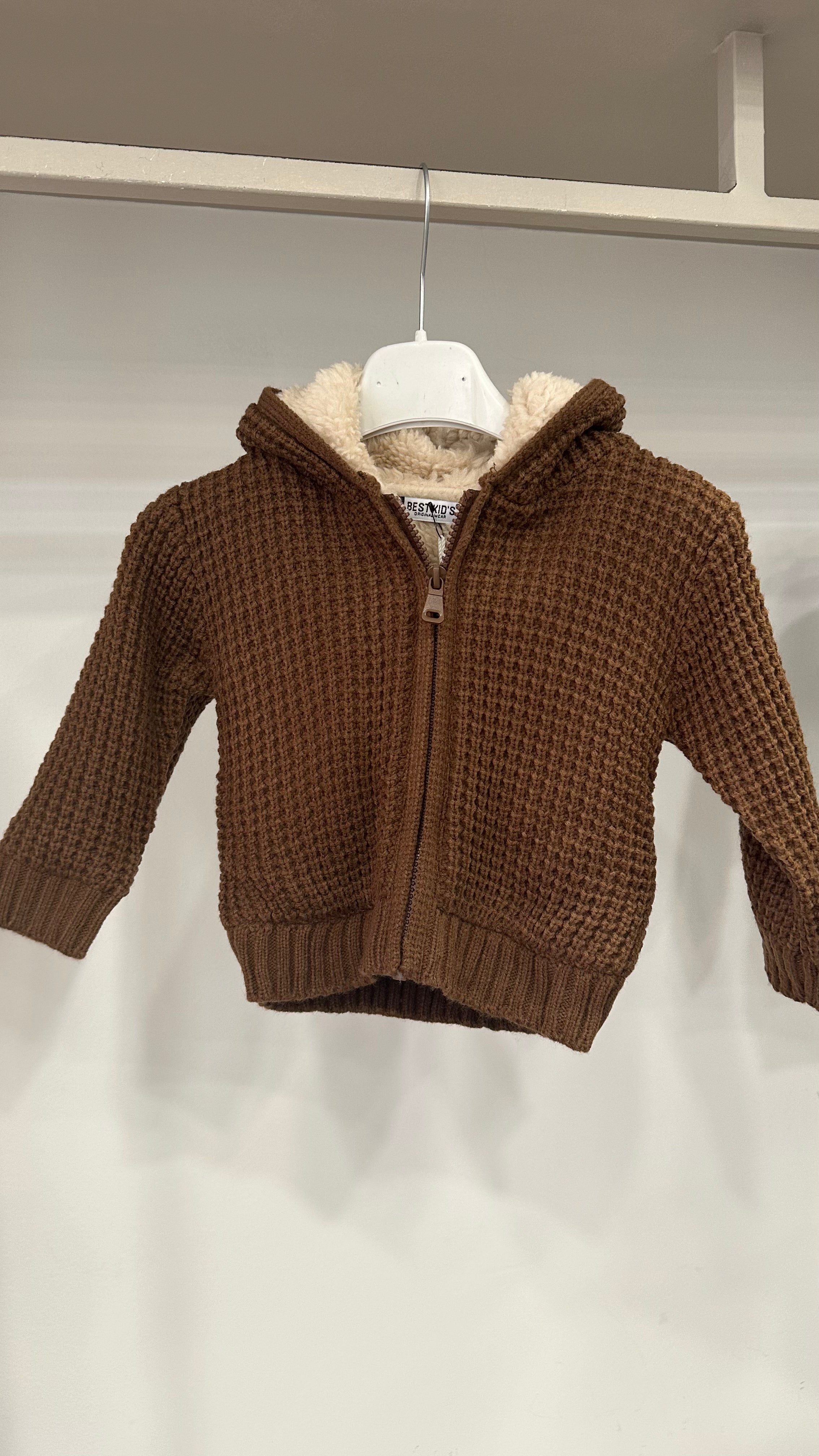 Giubbino IN MAGLIA 12-36M - MARRONE