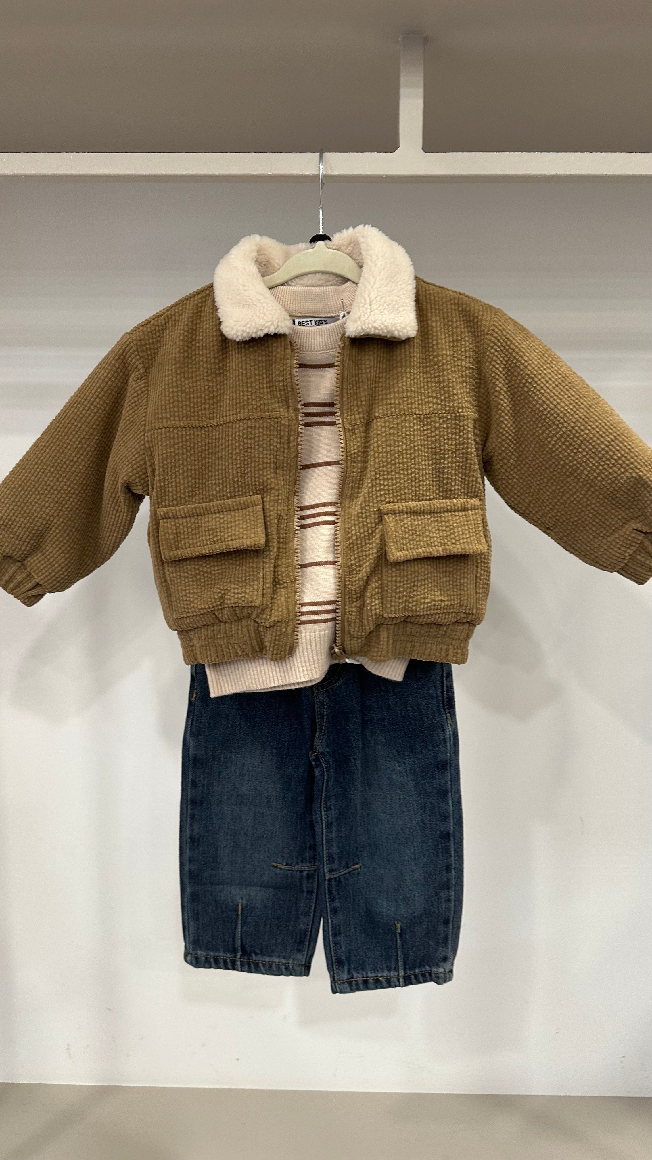 Giubbino VELLUTO 12-36M - CAMMELLO