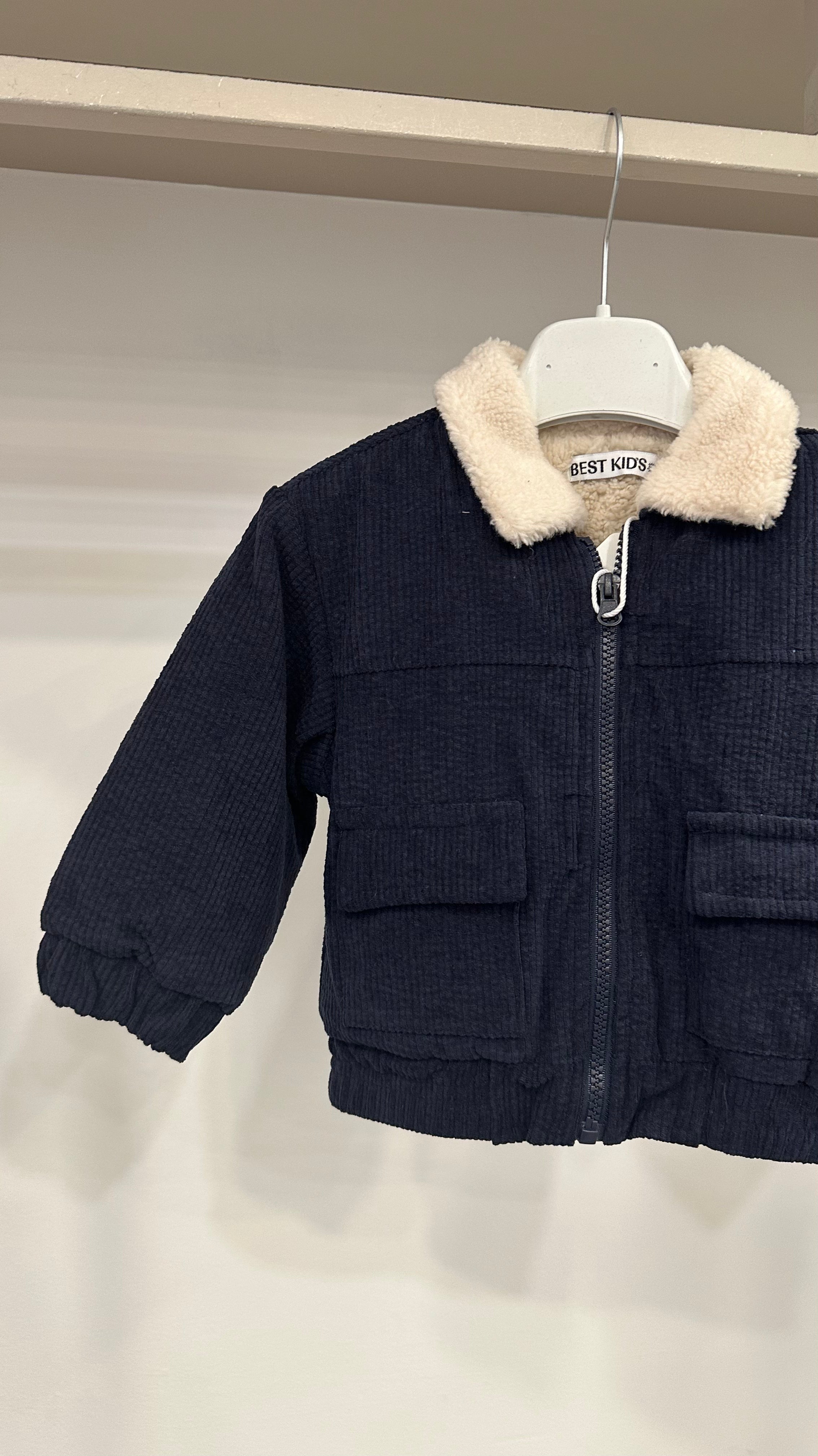 Giubbino VELLUTO 12-36M - BLU