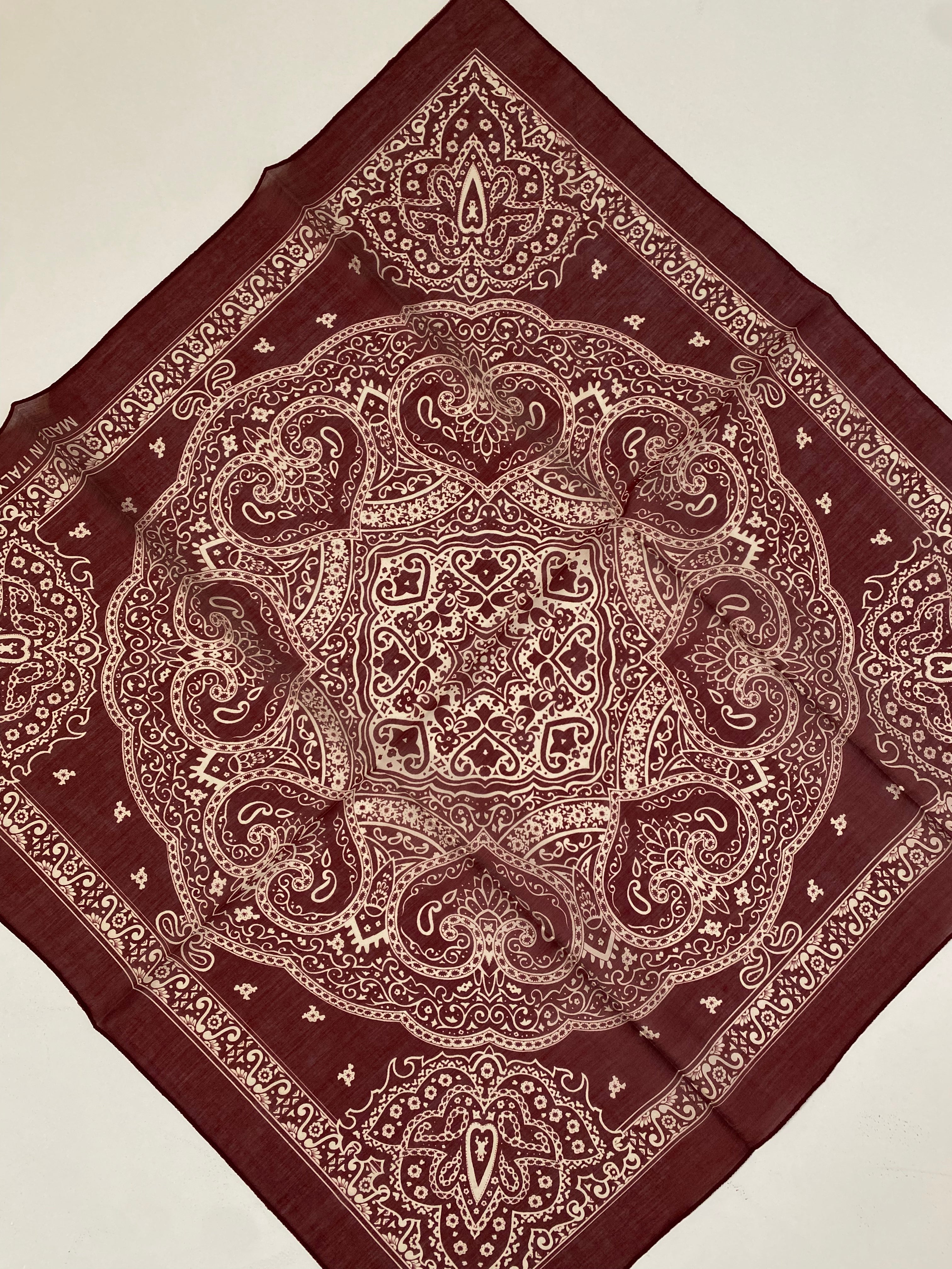 Foulard INDIA - BORDEAUX