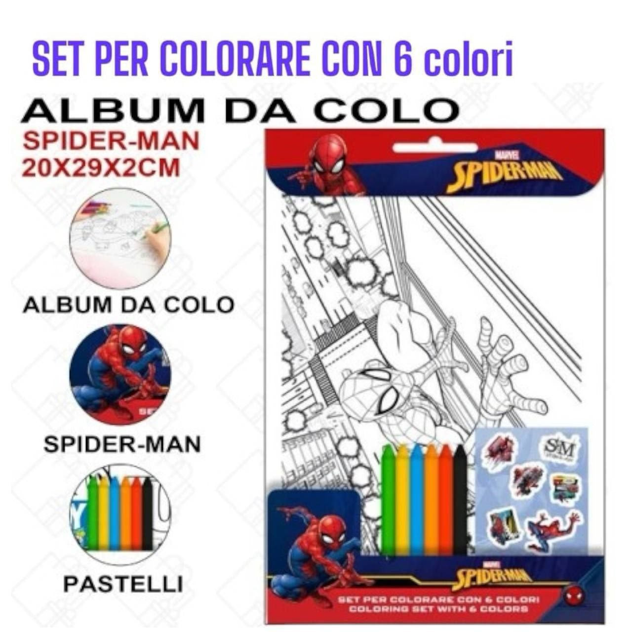 Set DA COLORARE DISNEY - ROSSO