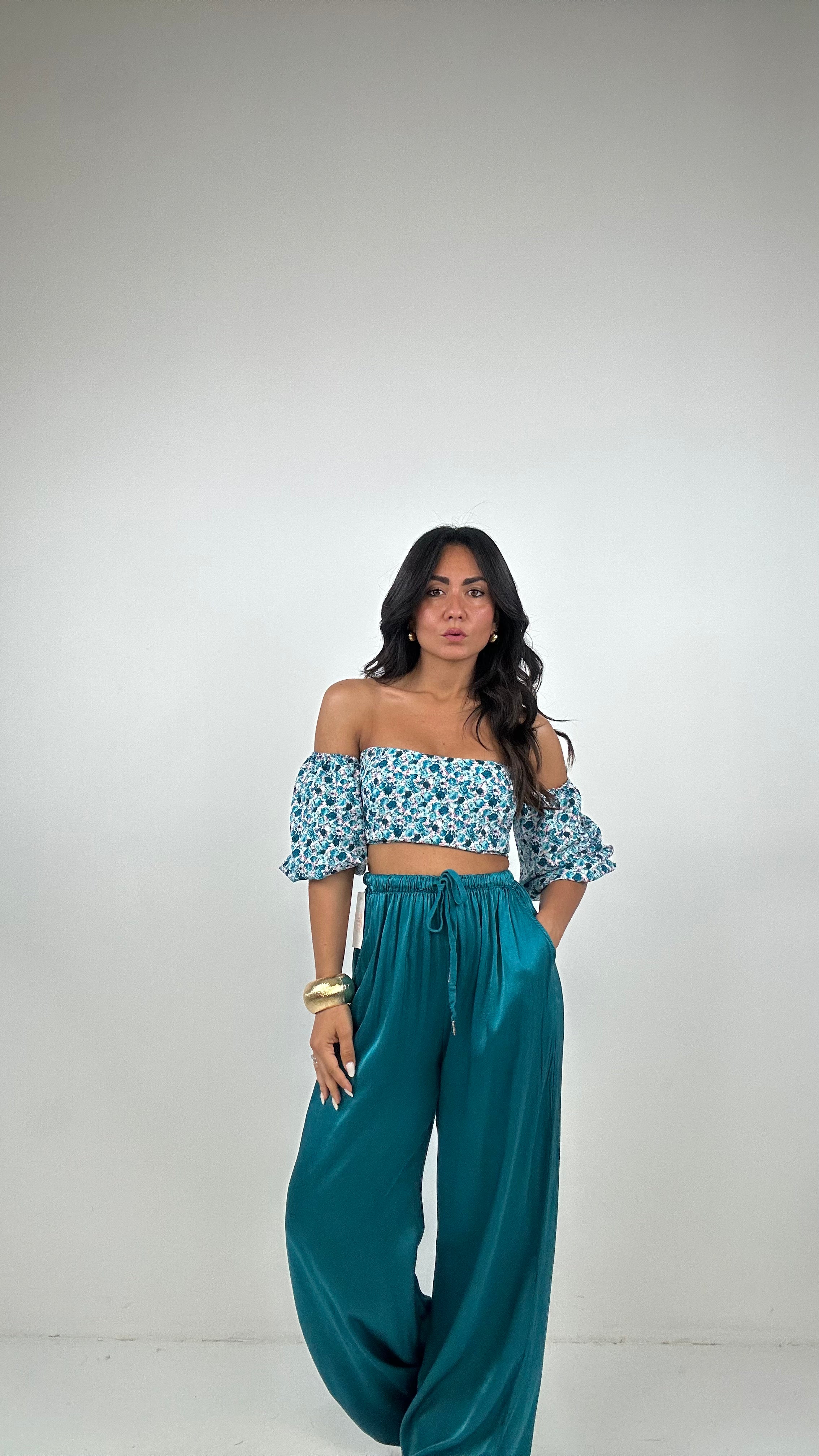 Pantalone SATIN - VERDE