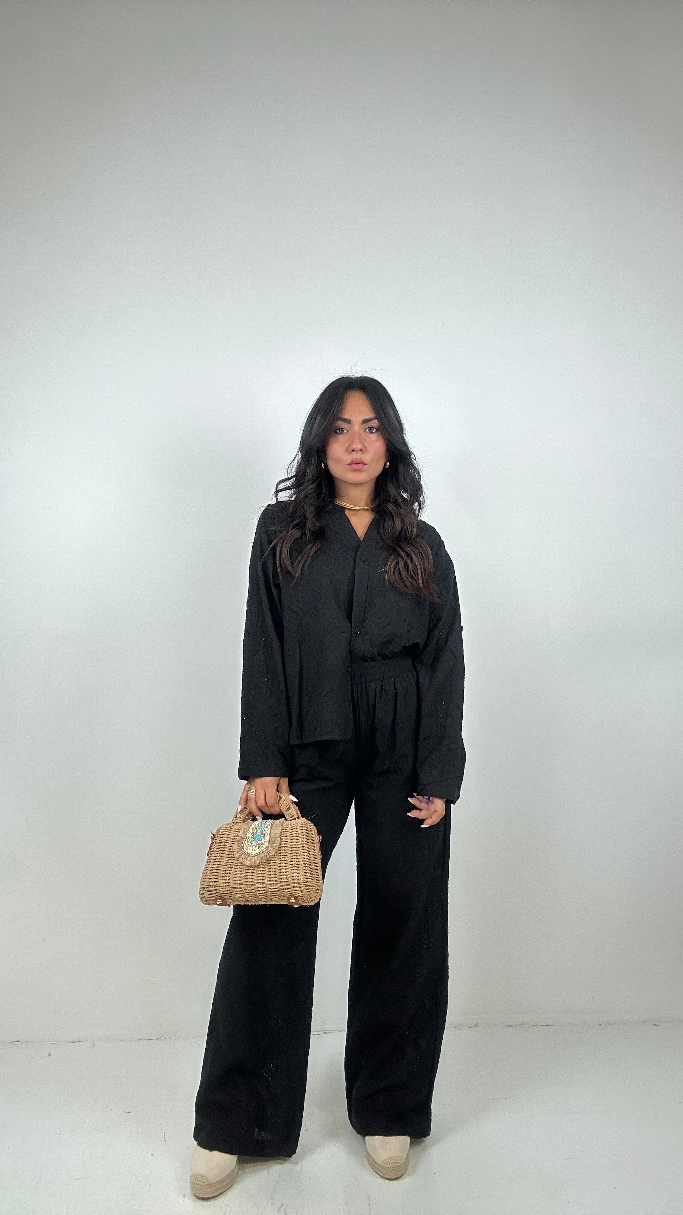 Completo SANGALLO CON CAMICIA - NERO