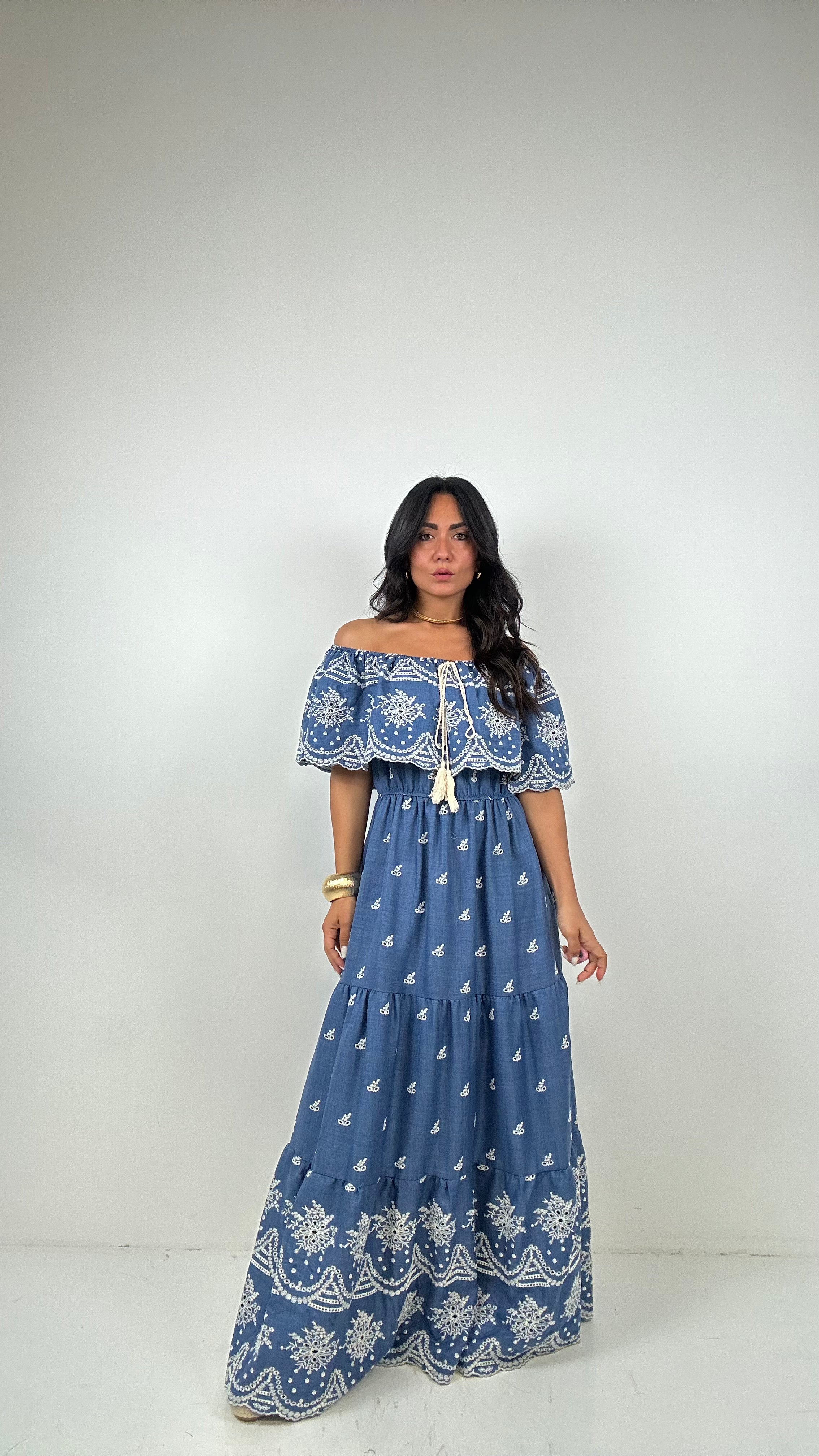 Vestito JEANS DECORO - JEANS SCURO