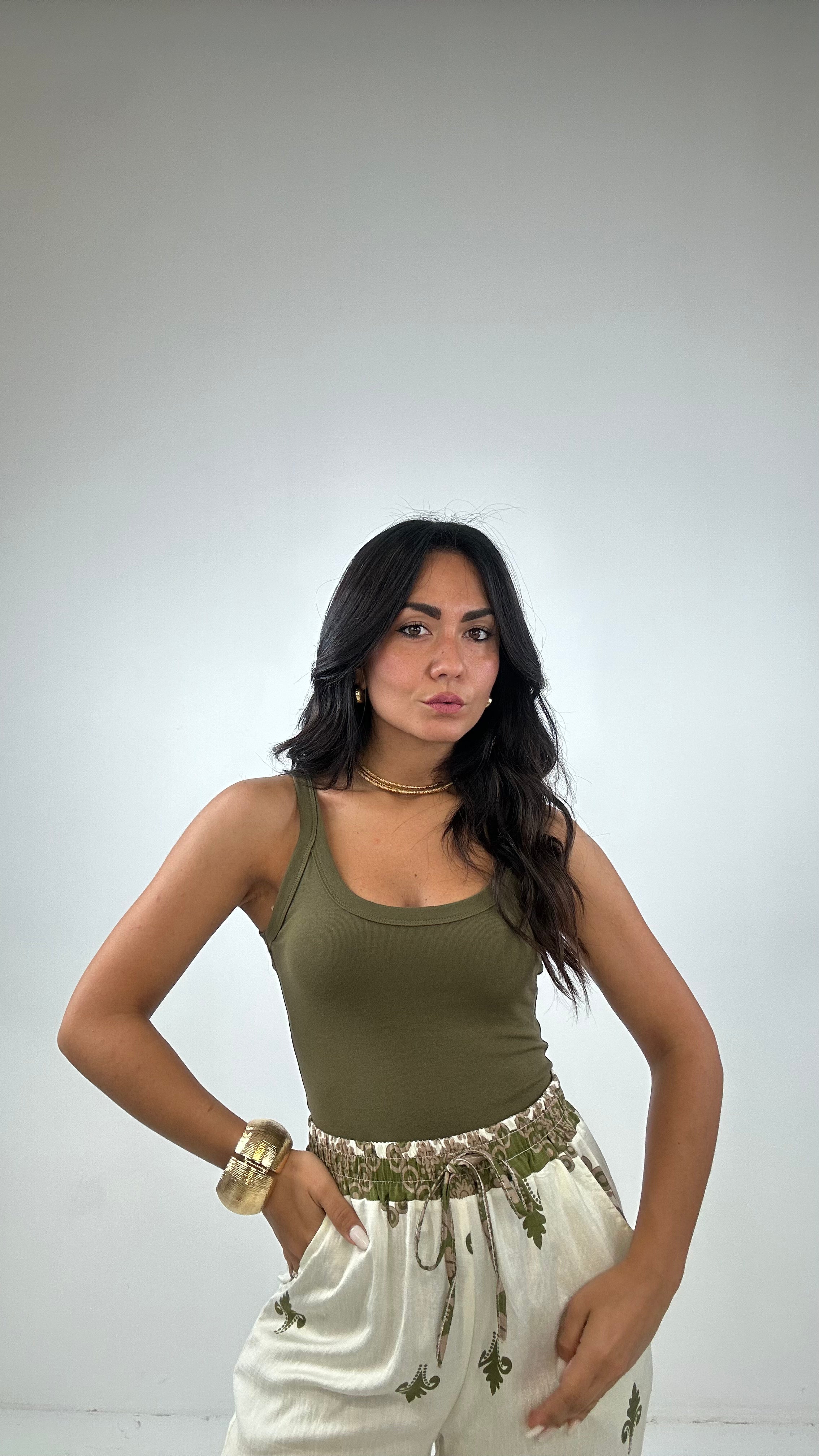 Body BREDELLINA - VERDE MILITARE